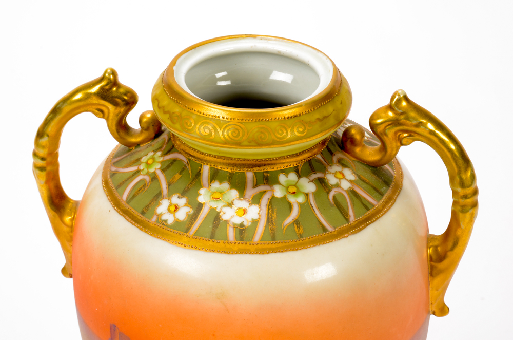 Hand Painted Noritake Vase