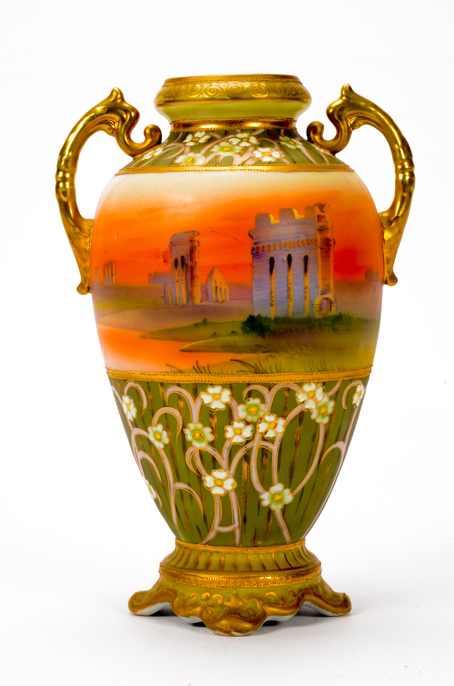 Hand Painted Noritake Vase