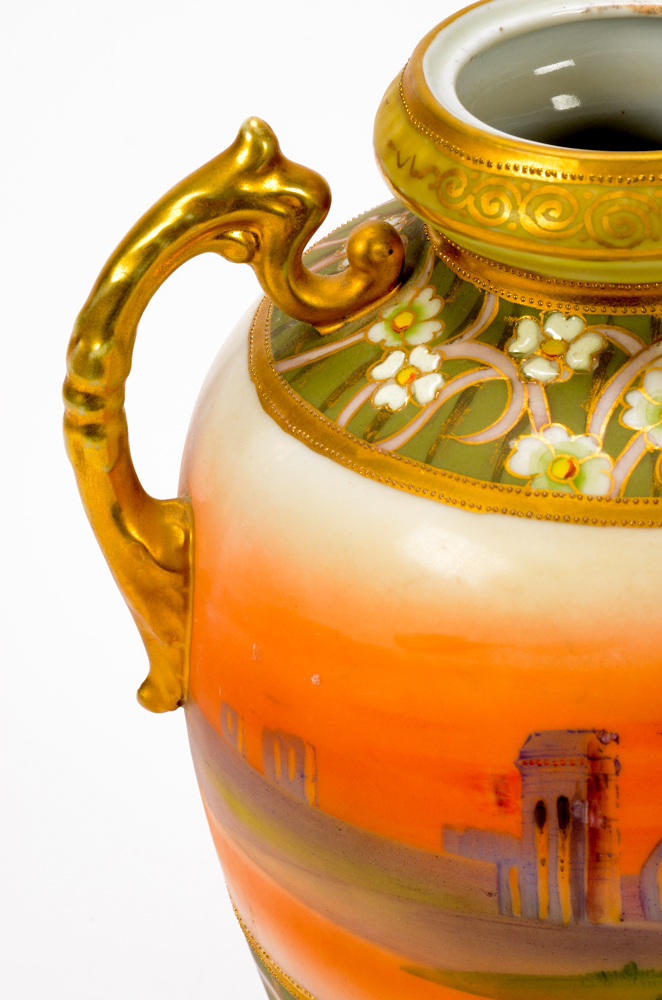 Hand Painted Noritake Vase