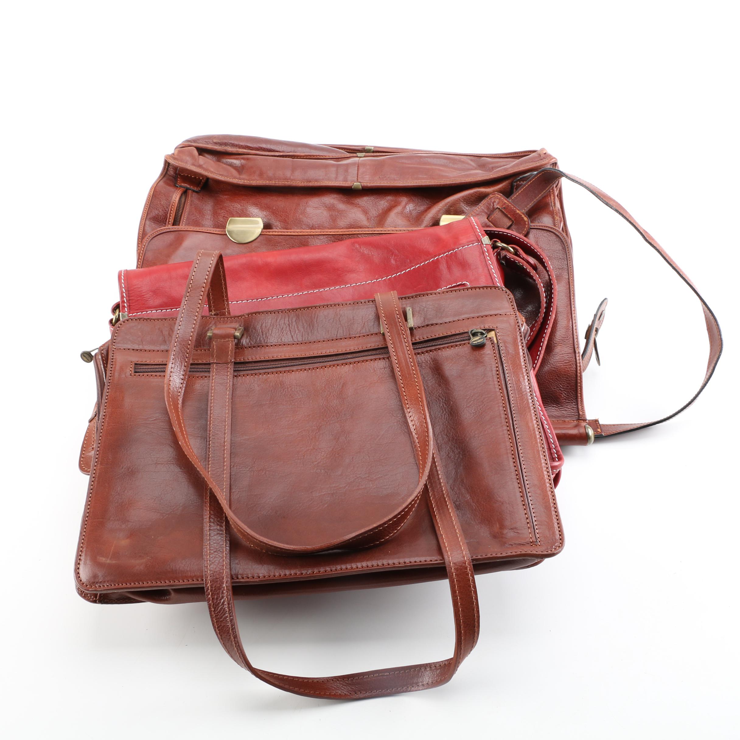 Leather Briefcases and Shoulder Bags