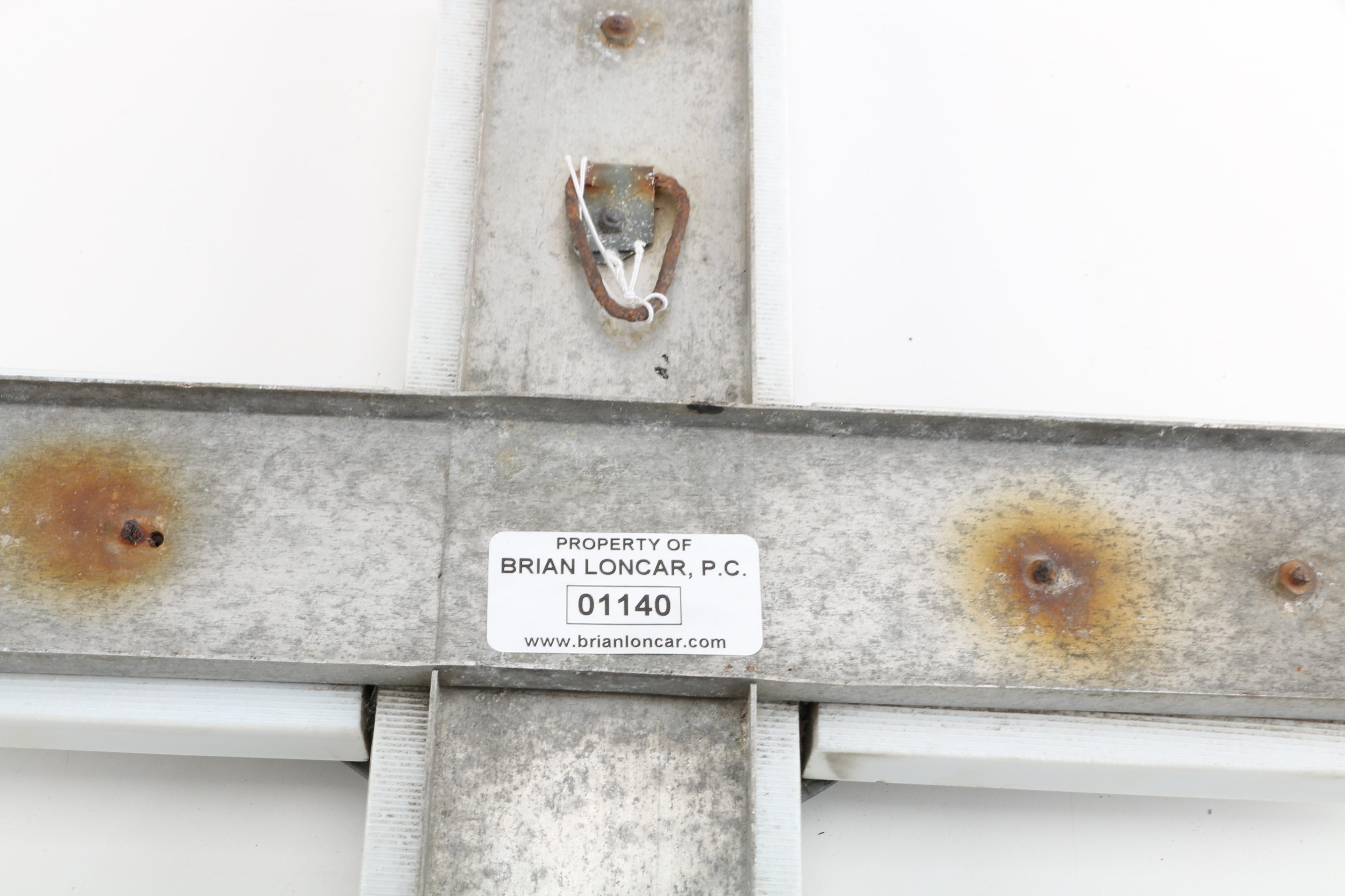 Vintage Modernist Glass and Metal Wall Crucifix