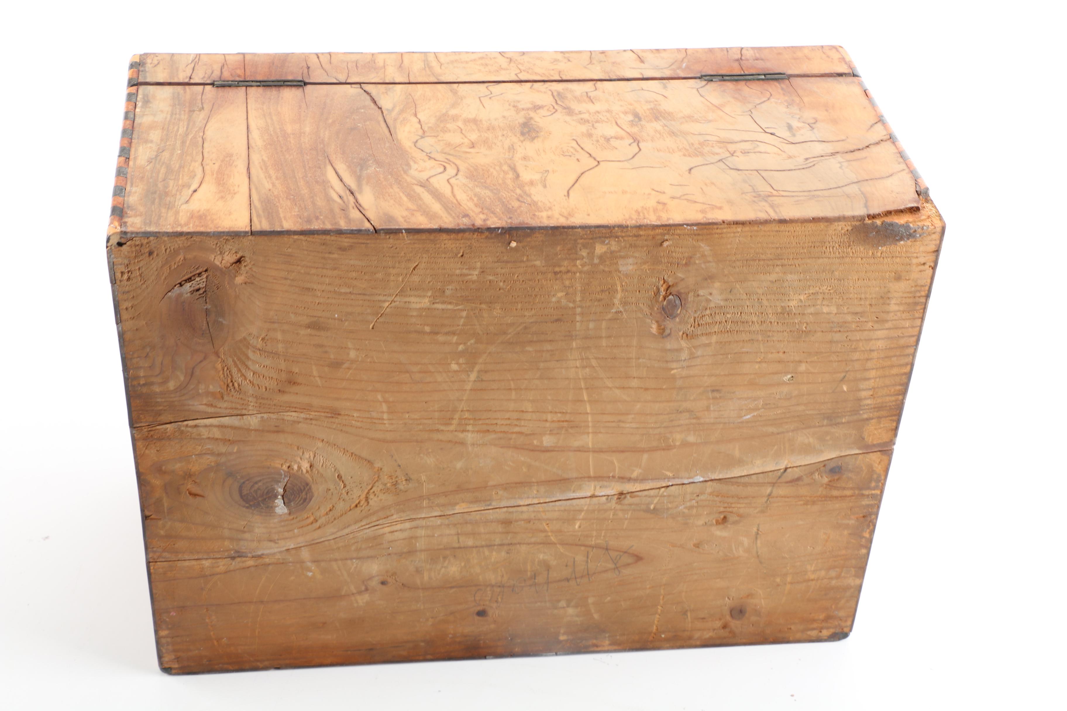 Burled Wood Jewelry Box