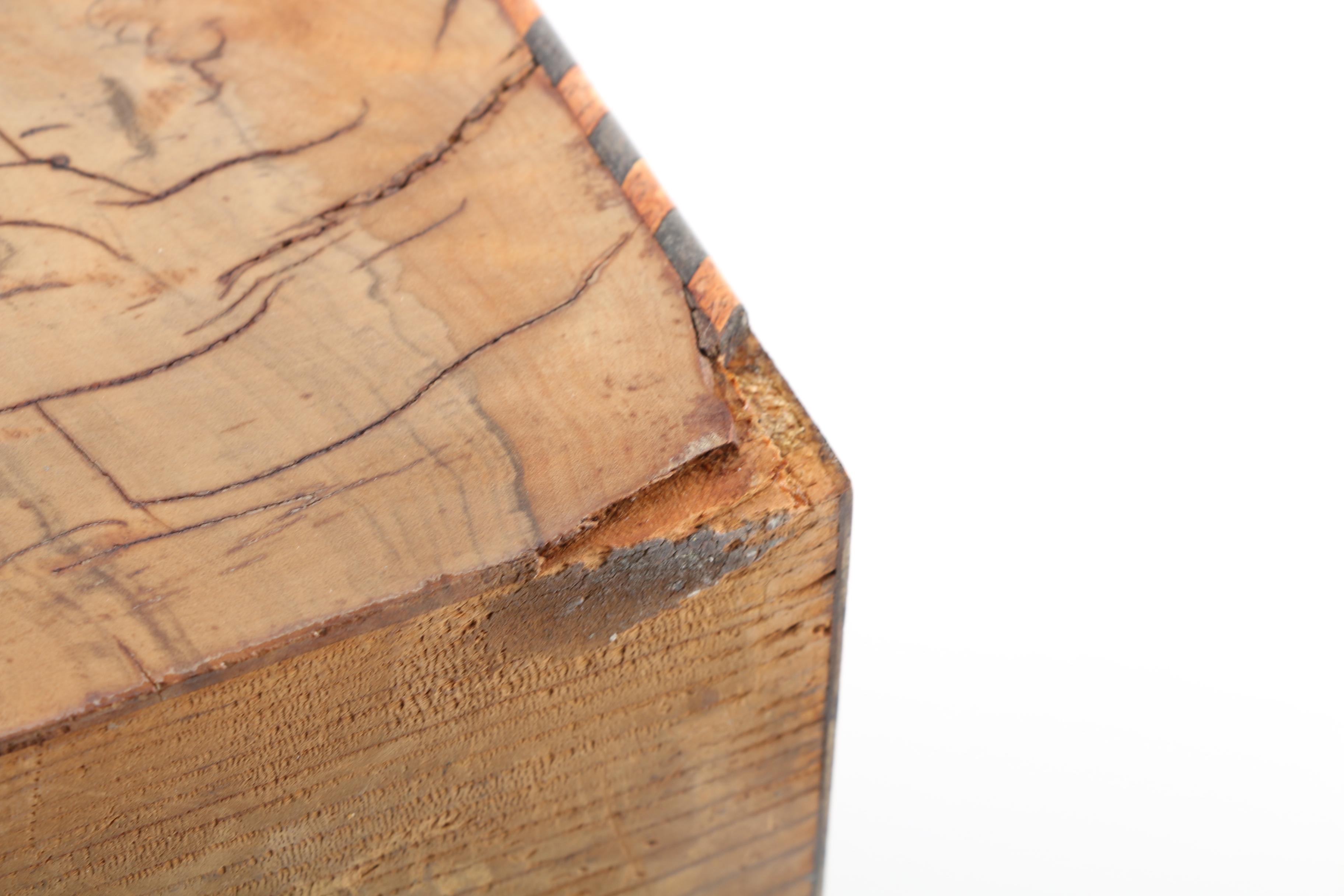 Burled Wood Jewelry Box