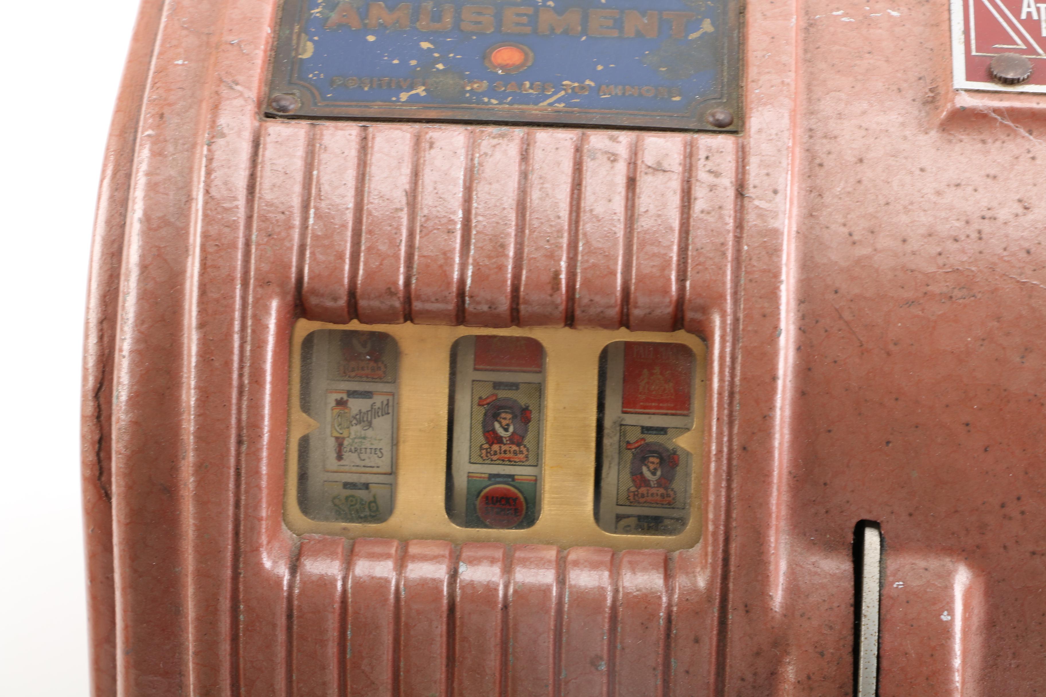 Vintage Marvel Cigarette Slot Machine