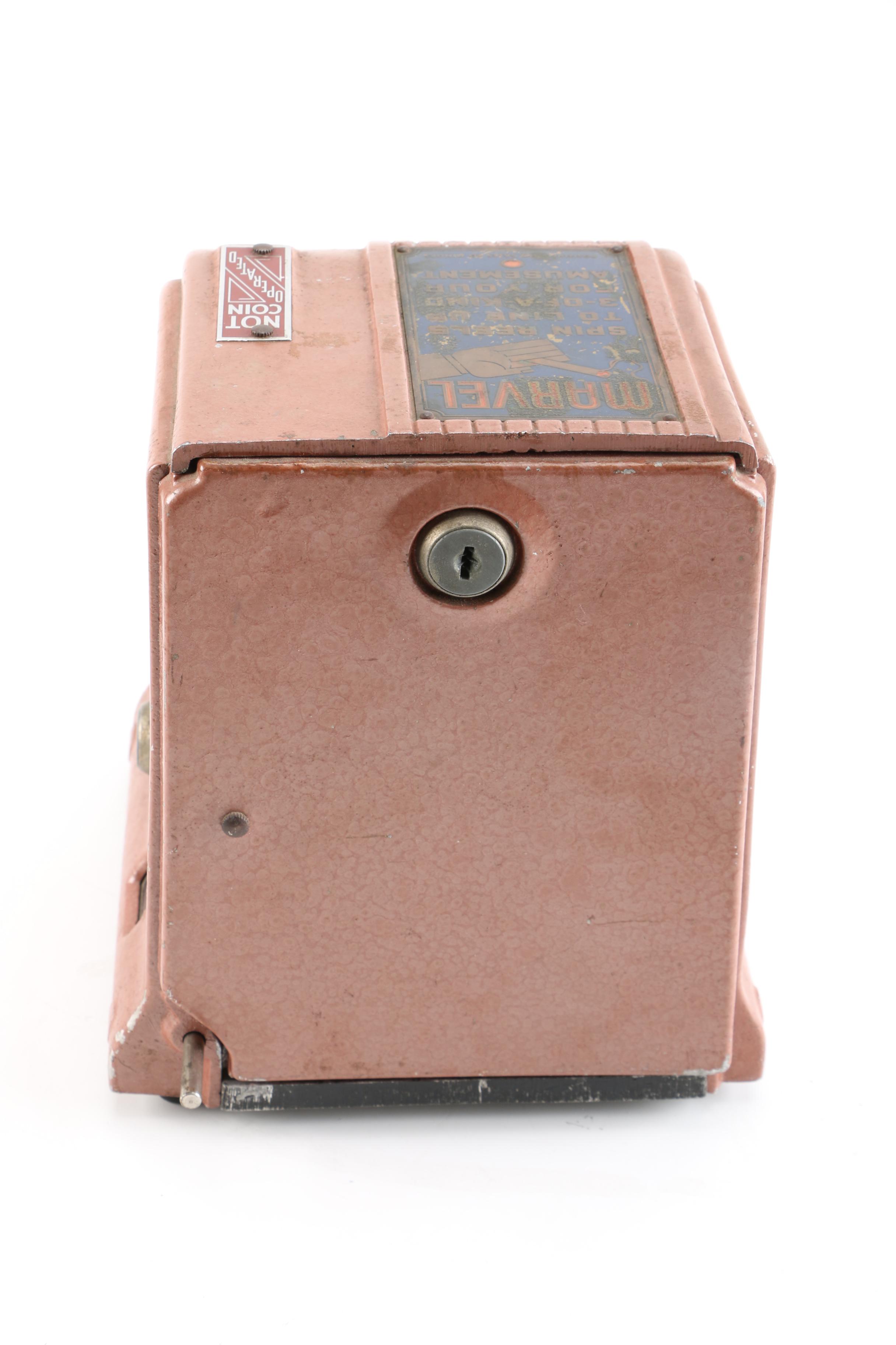 Vintage Marvel Cigarette Slot Machine