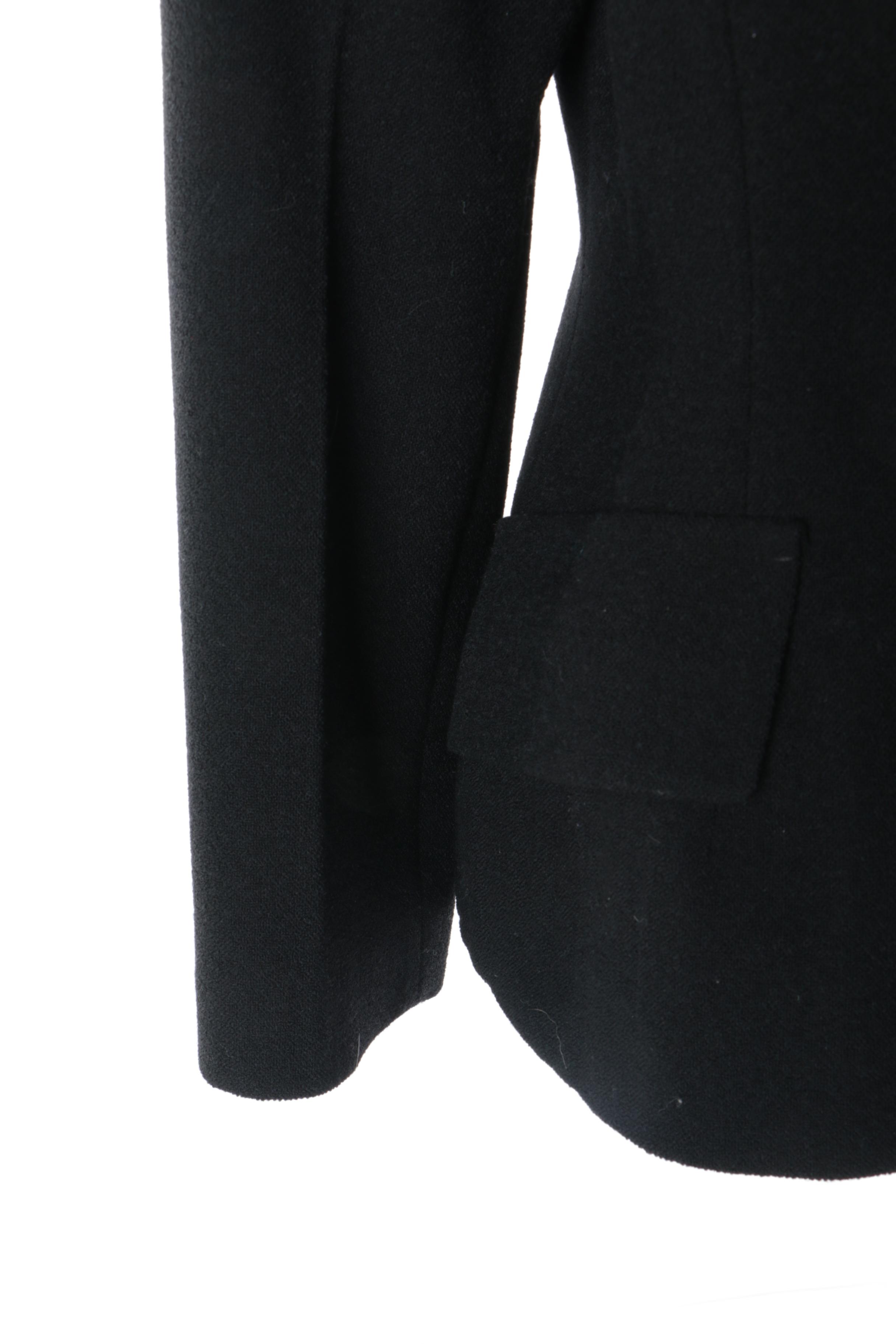 Women's Prada Black Wool Blend Double-Breasted Jacket