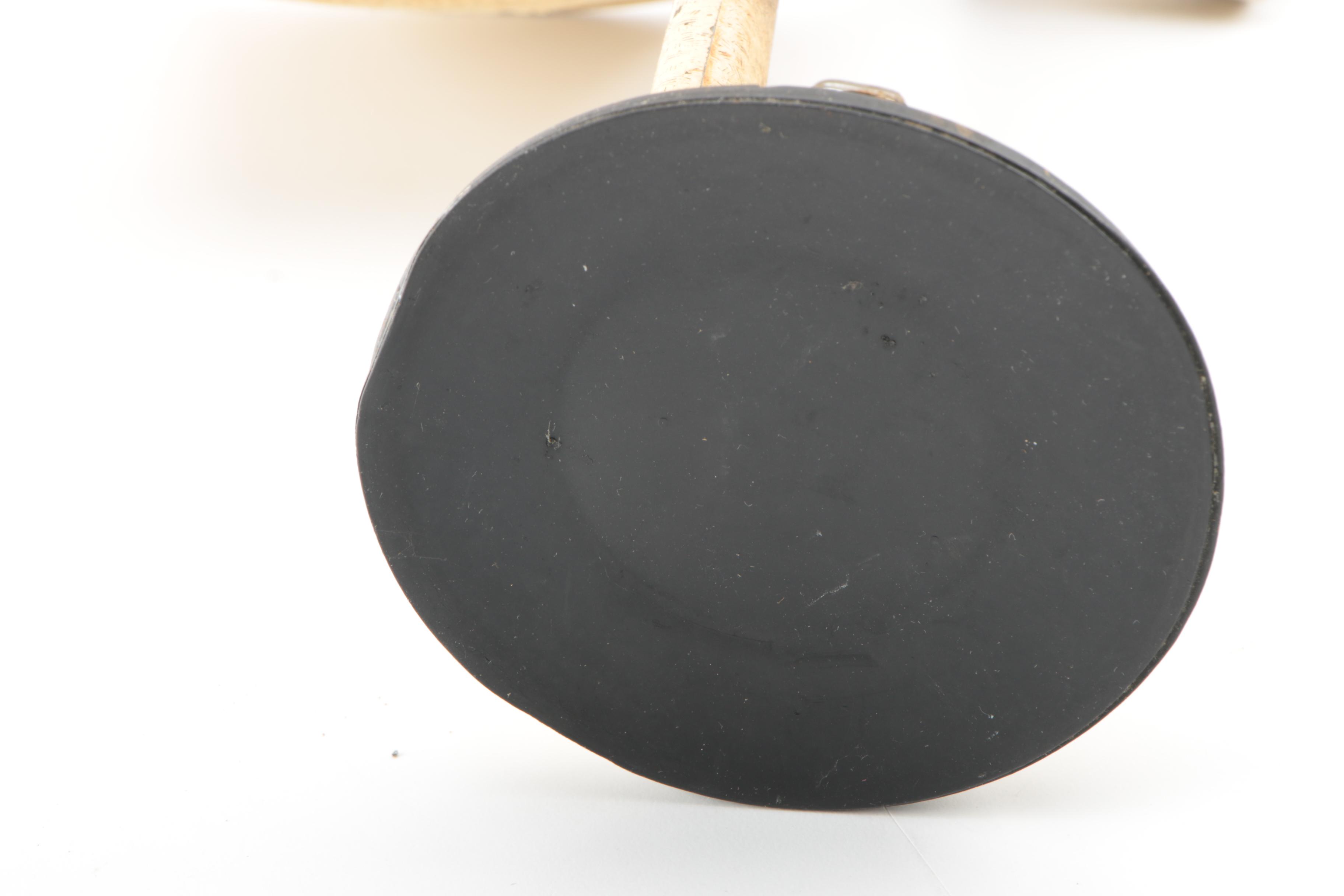 Vintage Cast Iron and Wood Coffee Grinders with Dazey Manual Food Mill