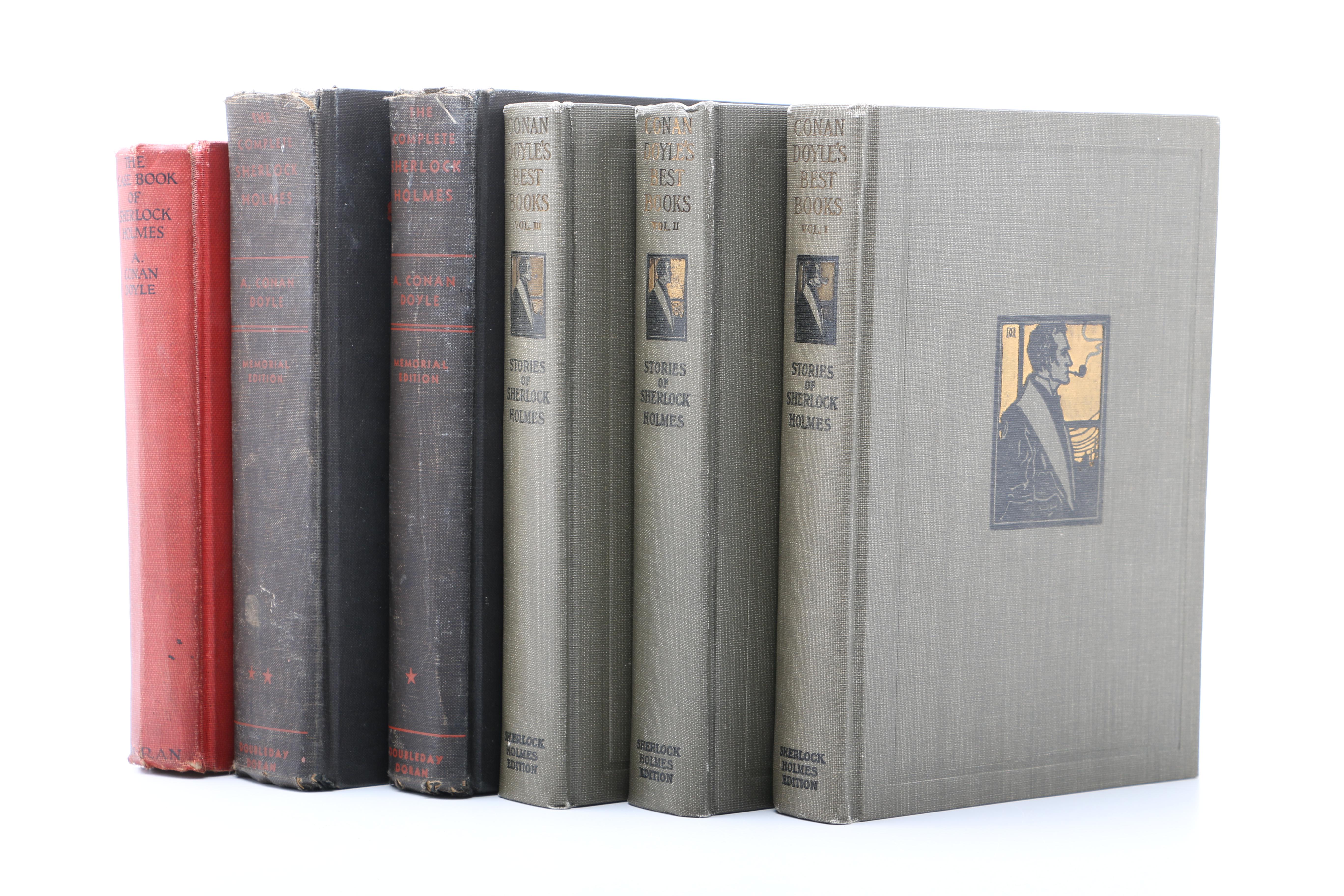 Sherlock Holmes Books Including 1930 "Complete Sherlock Holmes" Memorial Edition