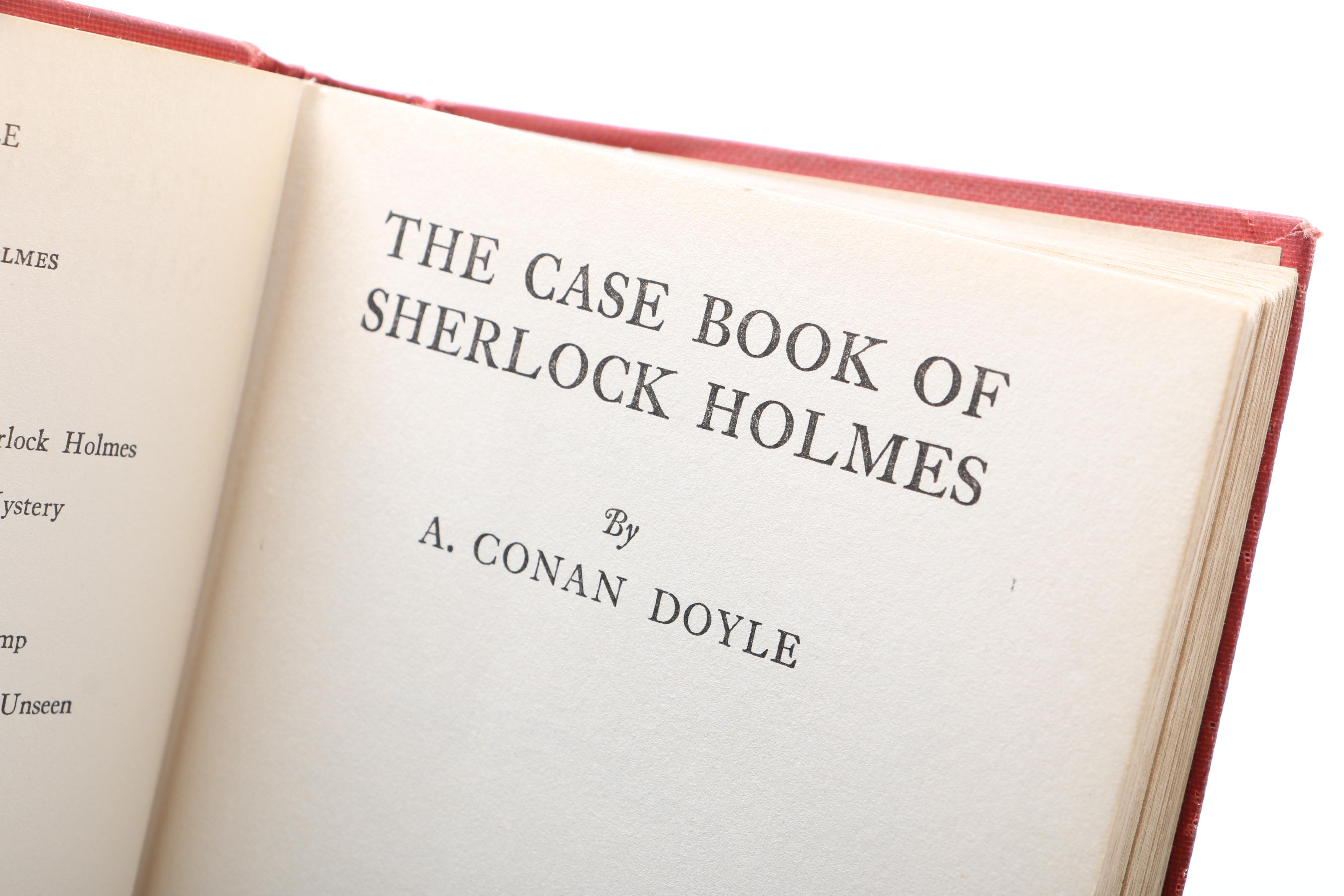 Sherlock Holmes Books Including 1930 "Complete Sherlock Holmes" Memorial Edition