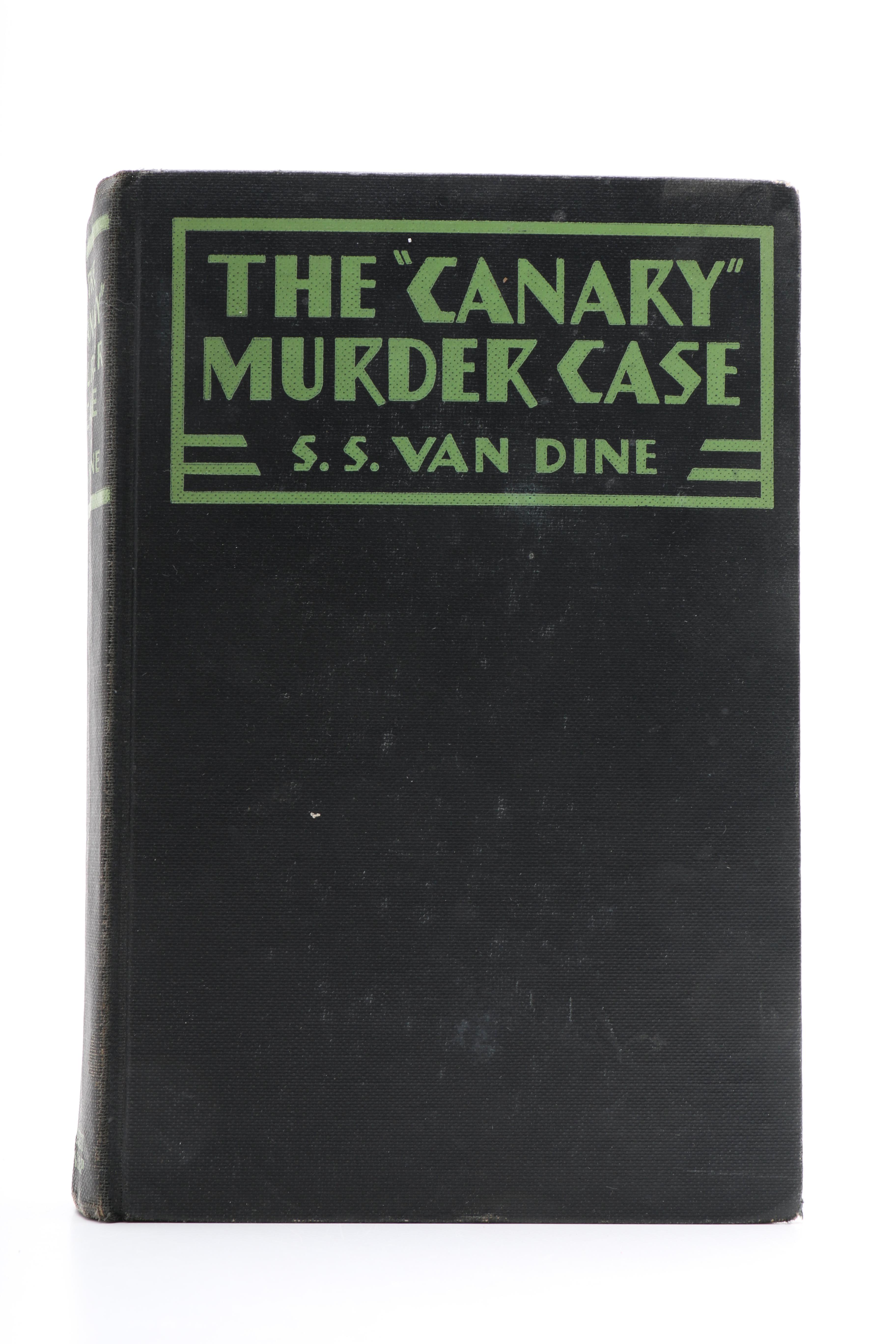 Three S.S. Van Dine First Edition Philo Vance Series Novels