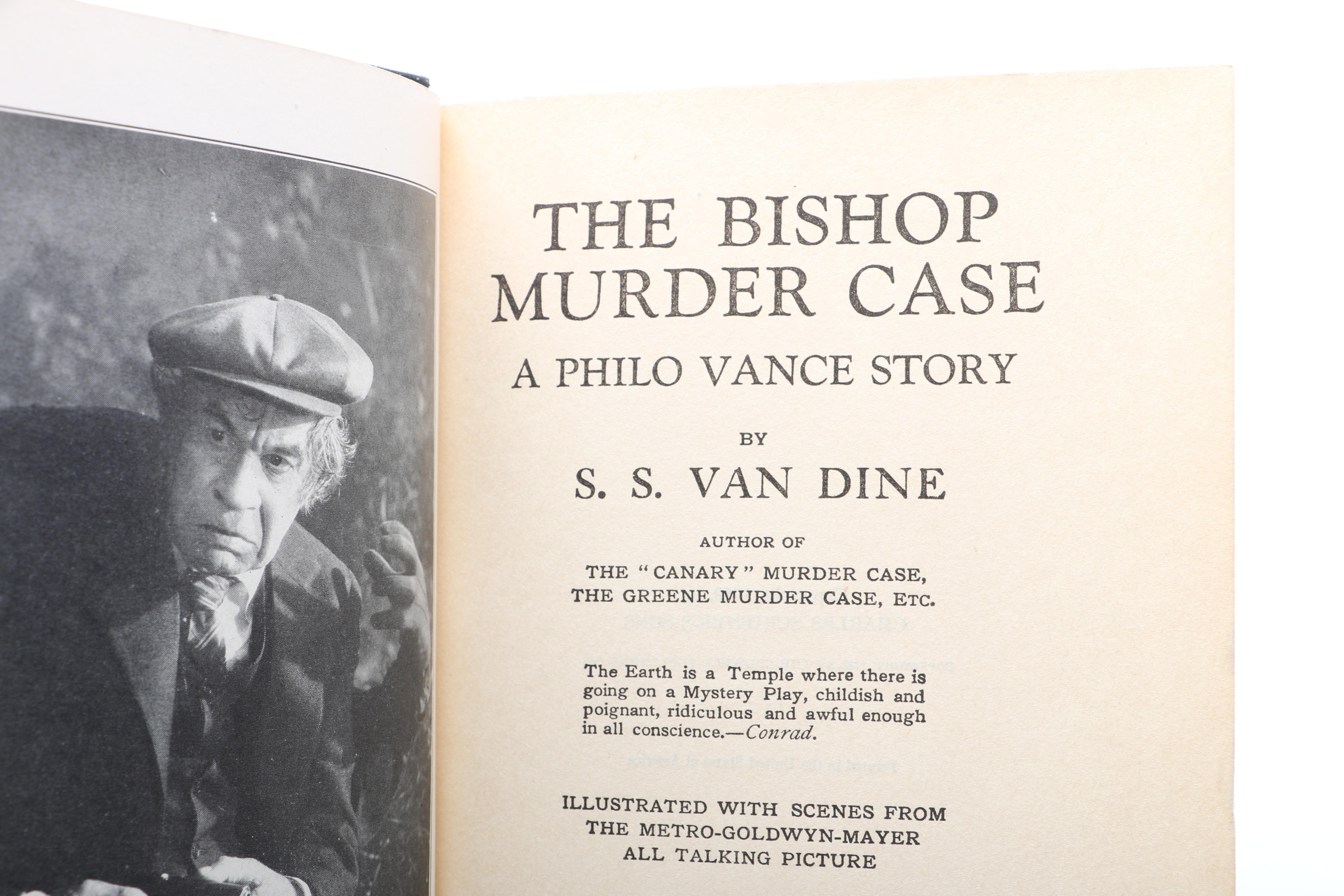Three S.S. Van Dine First Edition Philo Vance Series Novels