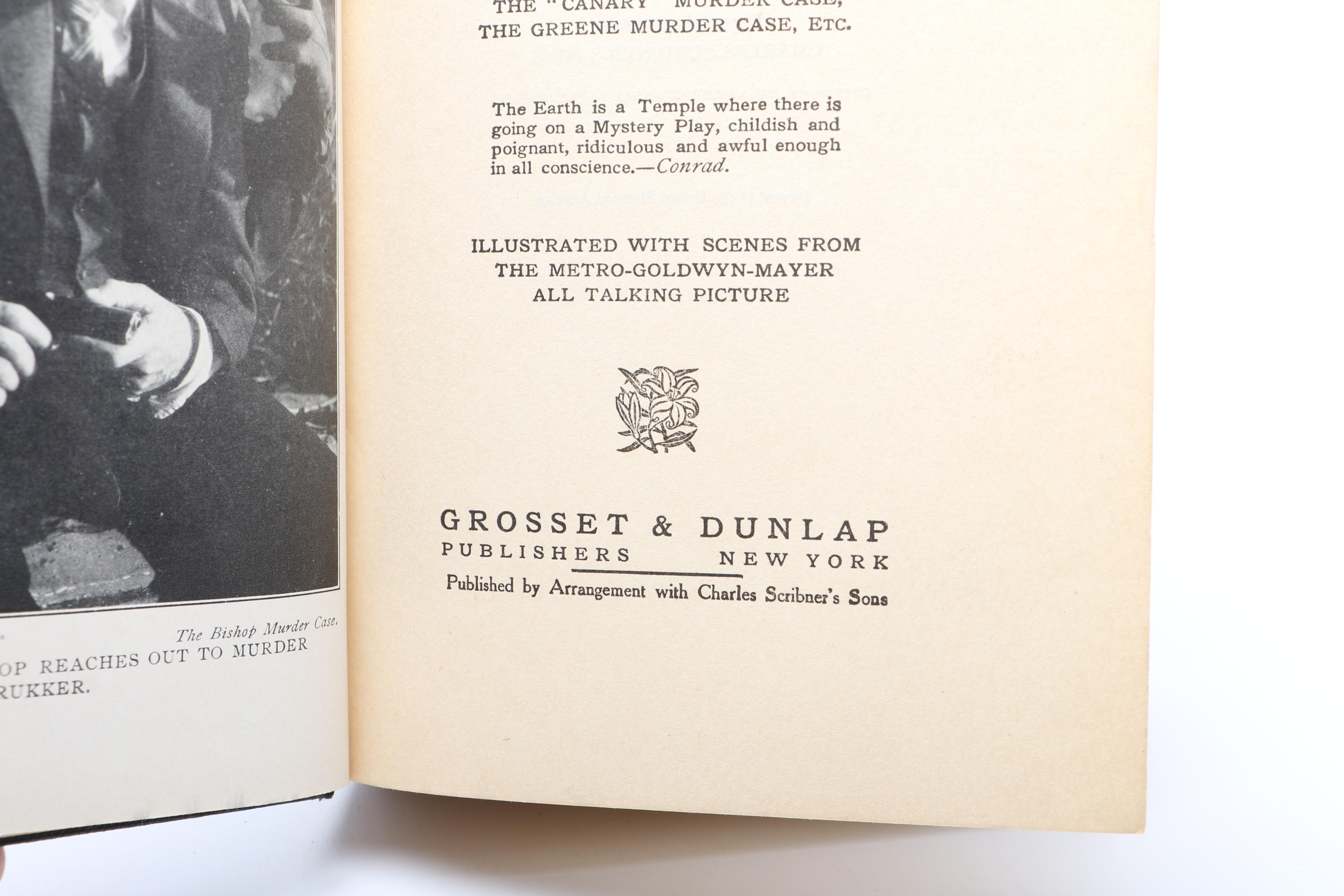 Three S.S. Van Dine First Edition Philo Vance Series Novels