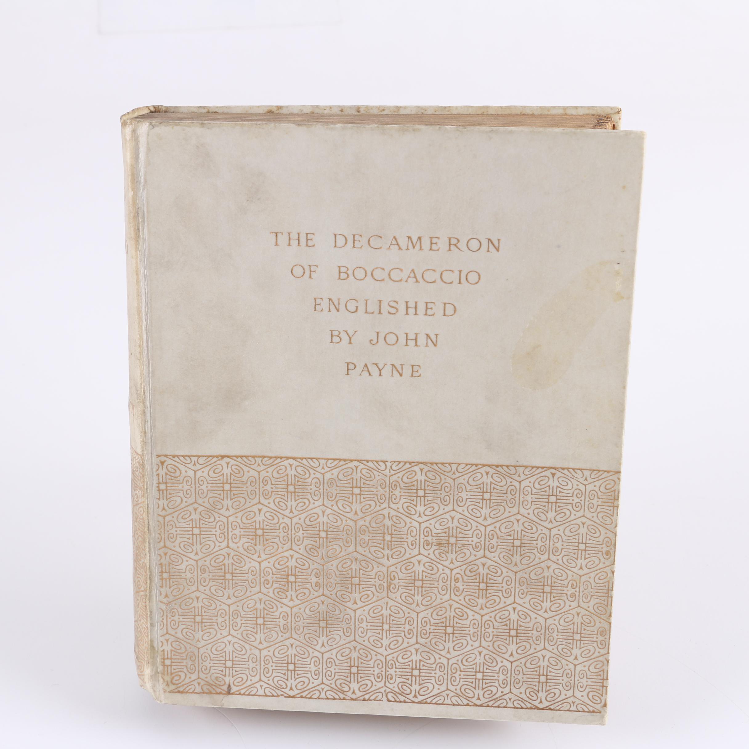 1886 Limited Edition Boccaccio's "Decameron" in Three Volumes