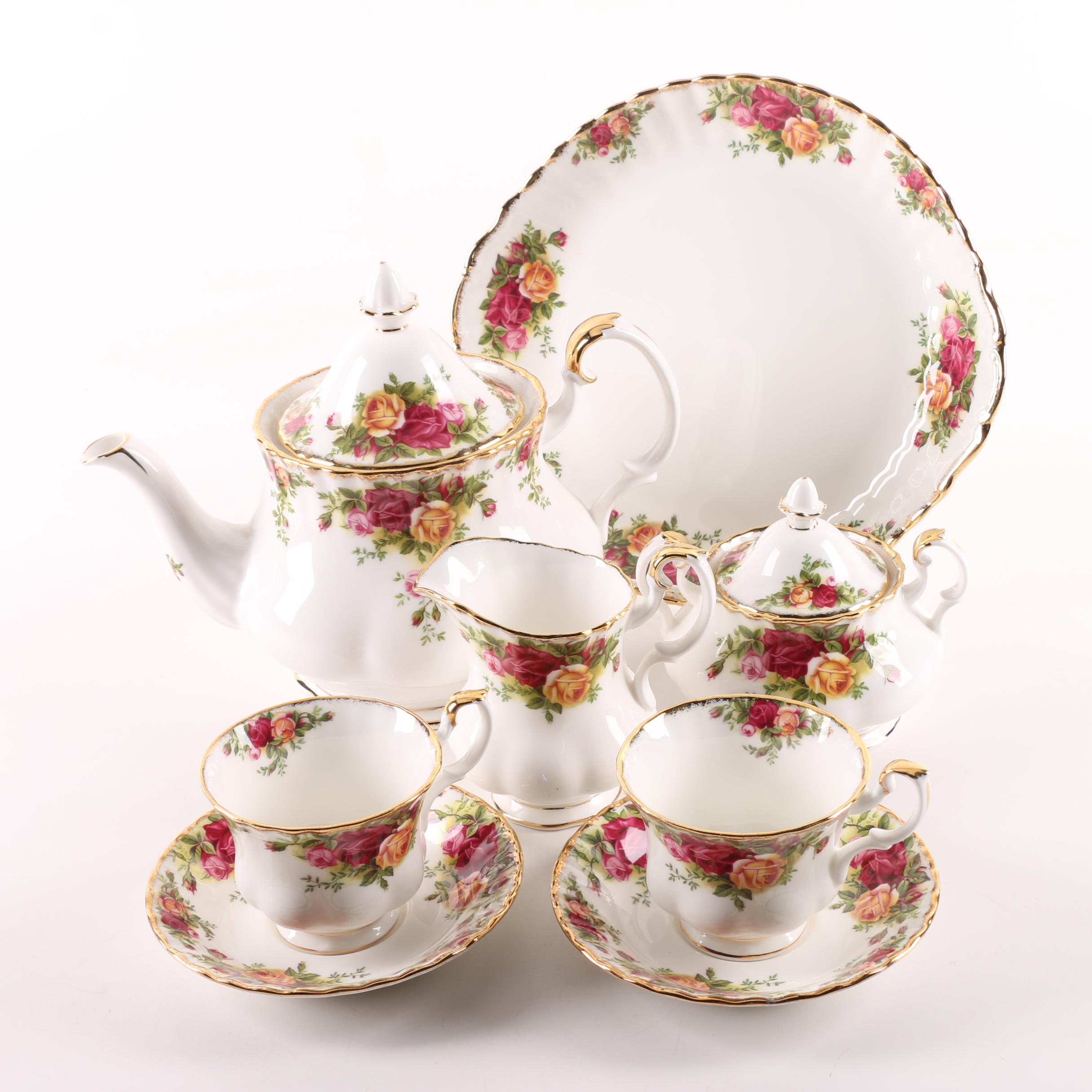 Royal Albert "Old Country Roses" Tea Set, Circa 1962