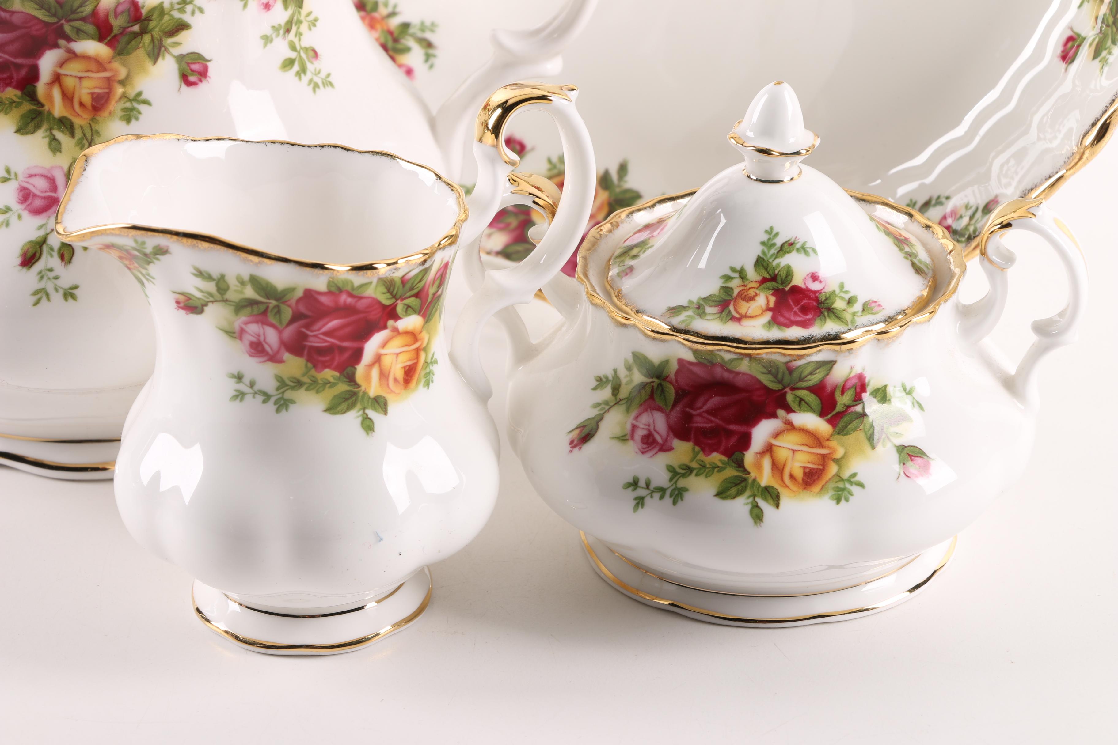Royal Albert "Old Country Roses" Tea Set, Circa 1962
