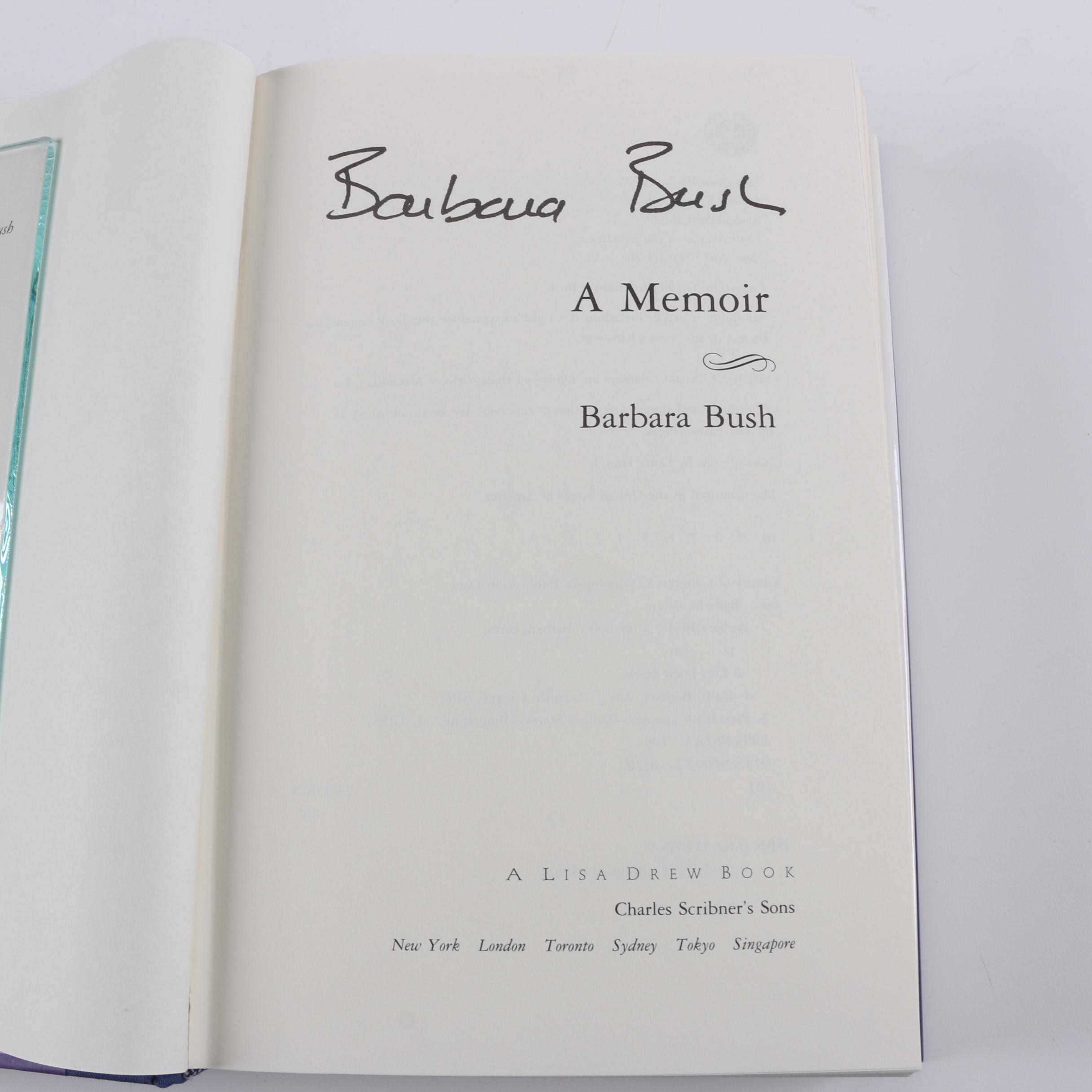 1994 First Printing "A Memoir" by Barbara Bush