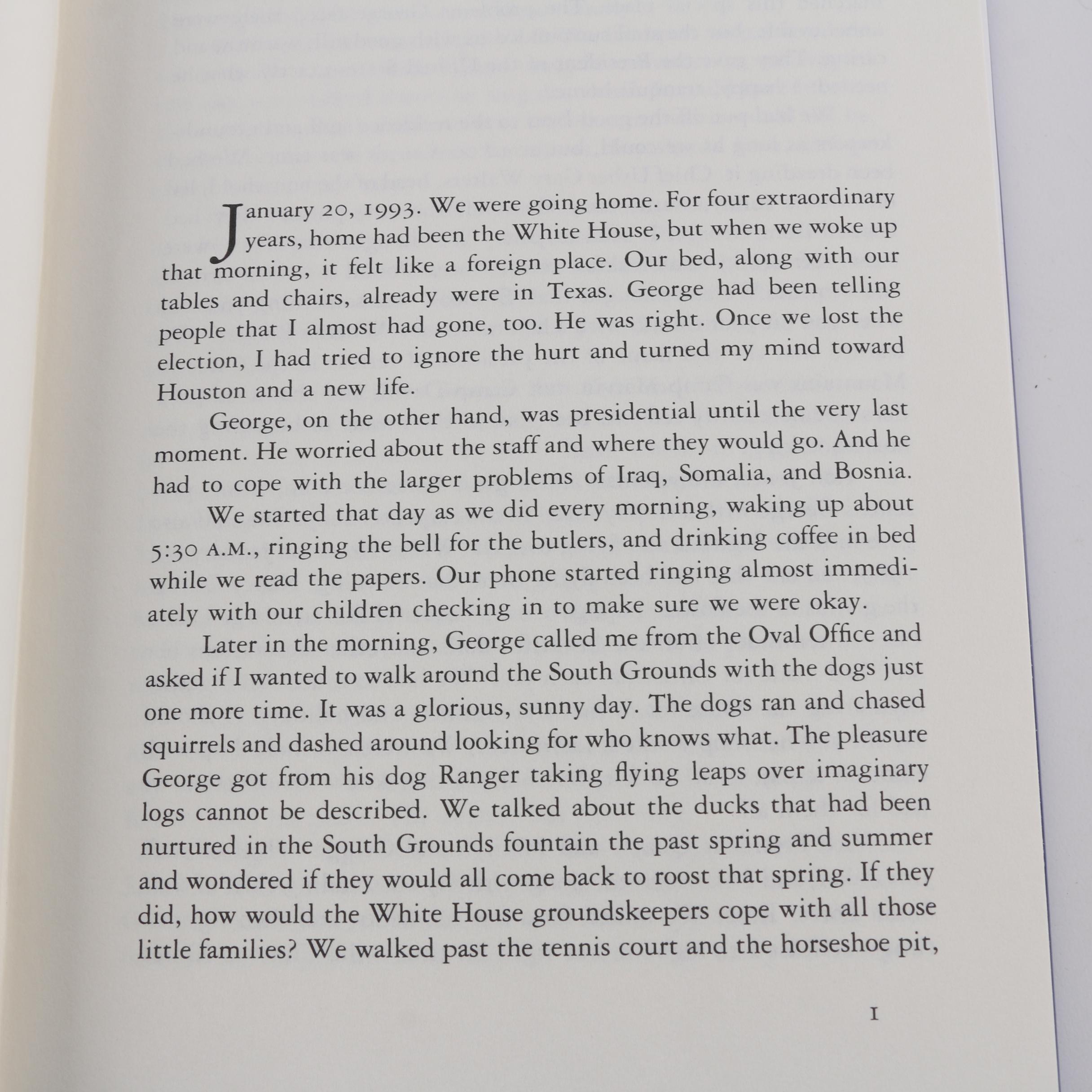 1994 First Printing "A Memoir" by Barbara Bush