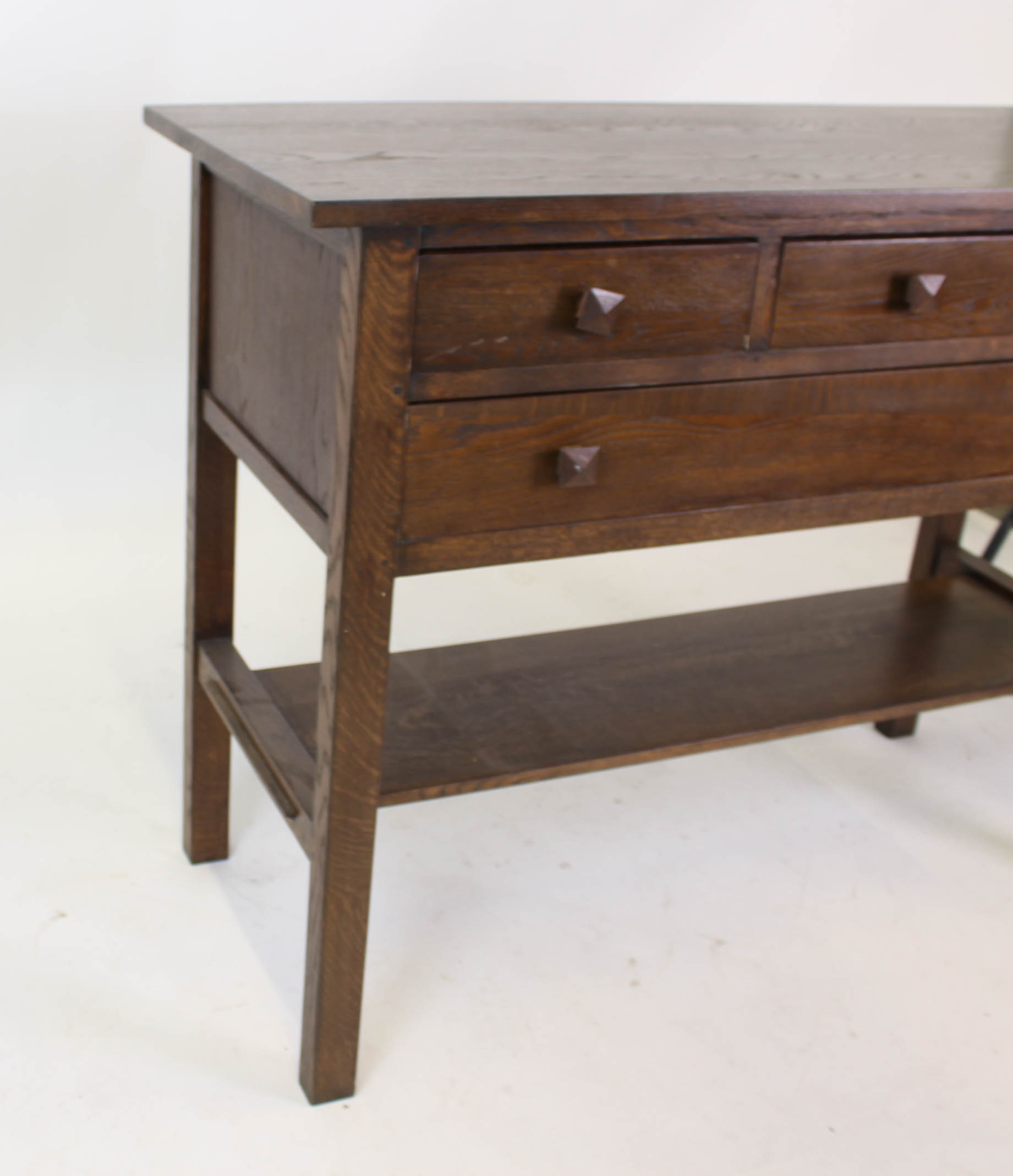 Stained Oak Craftsman Style Buffet