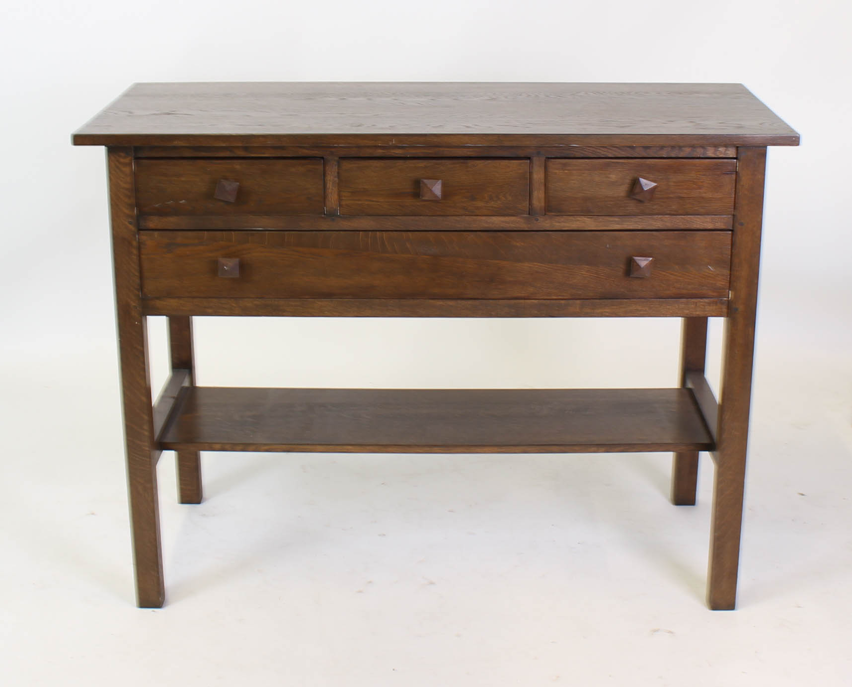 Stained Oak Craftsman Style Buffet