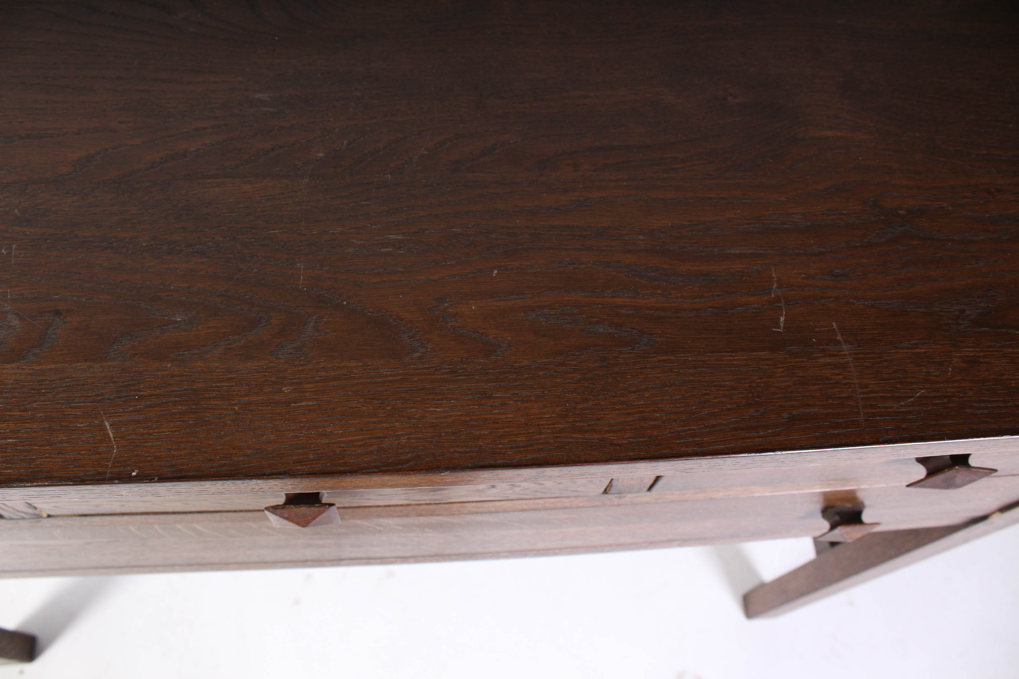 Stained Oak Craftsman Style Buffet