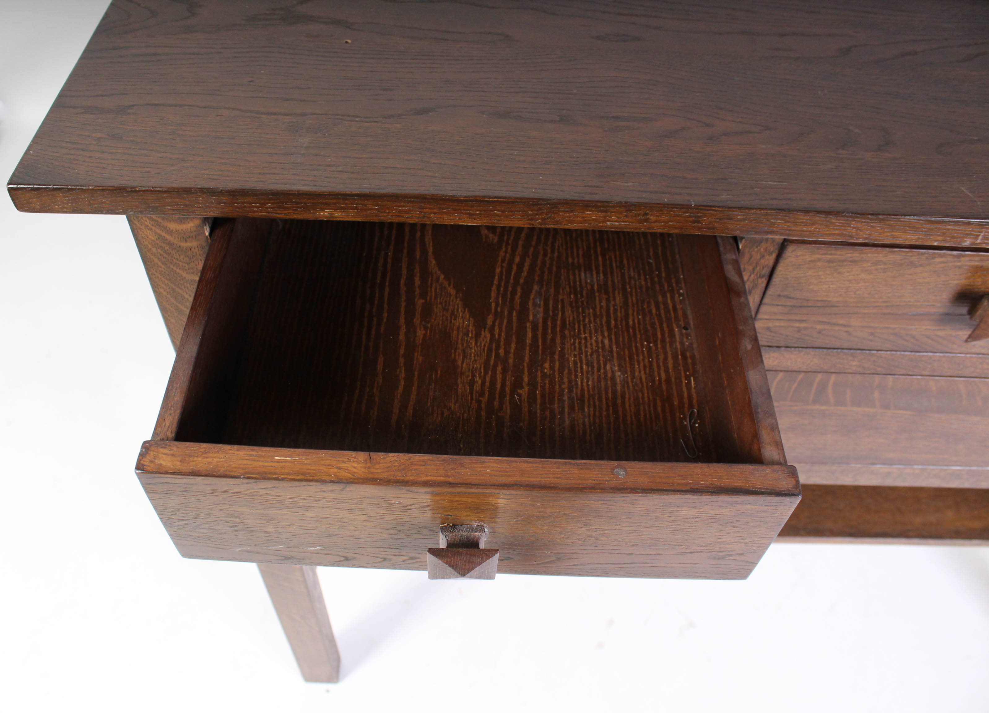 Stained Oak Craftsman Style Buffet