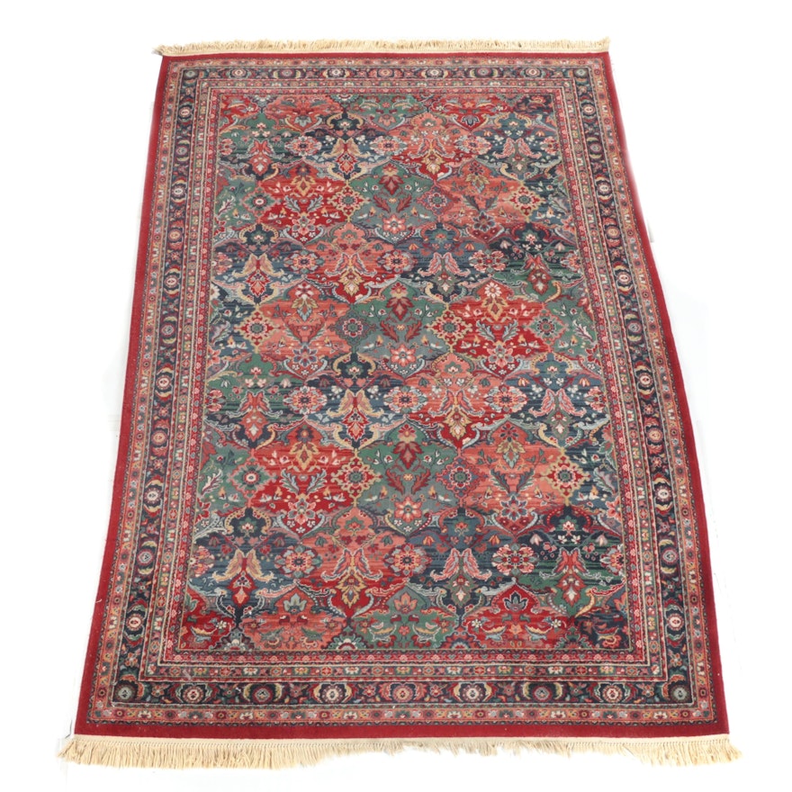 Power-Loomed Persian-Inspired Bakhtiari Style Wool Area Rug