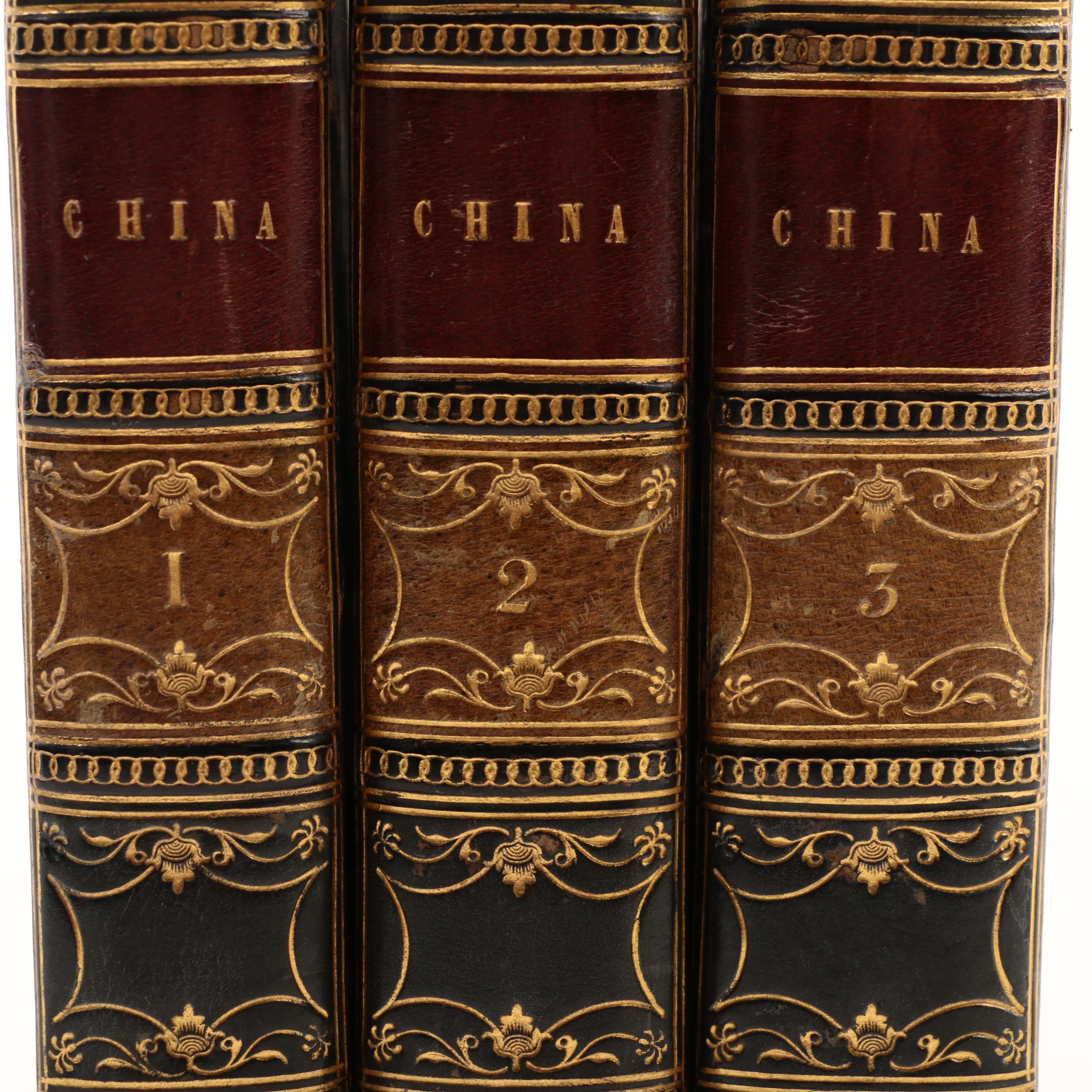 1836 Three Volume "An Historical and Descriptive Account of China"