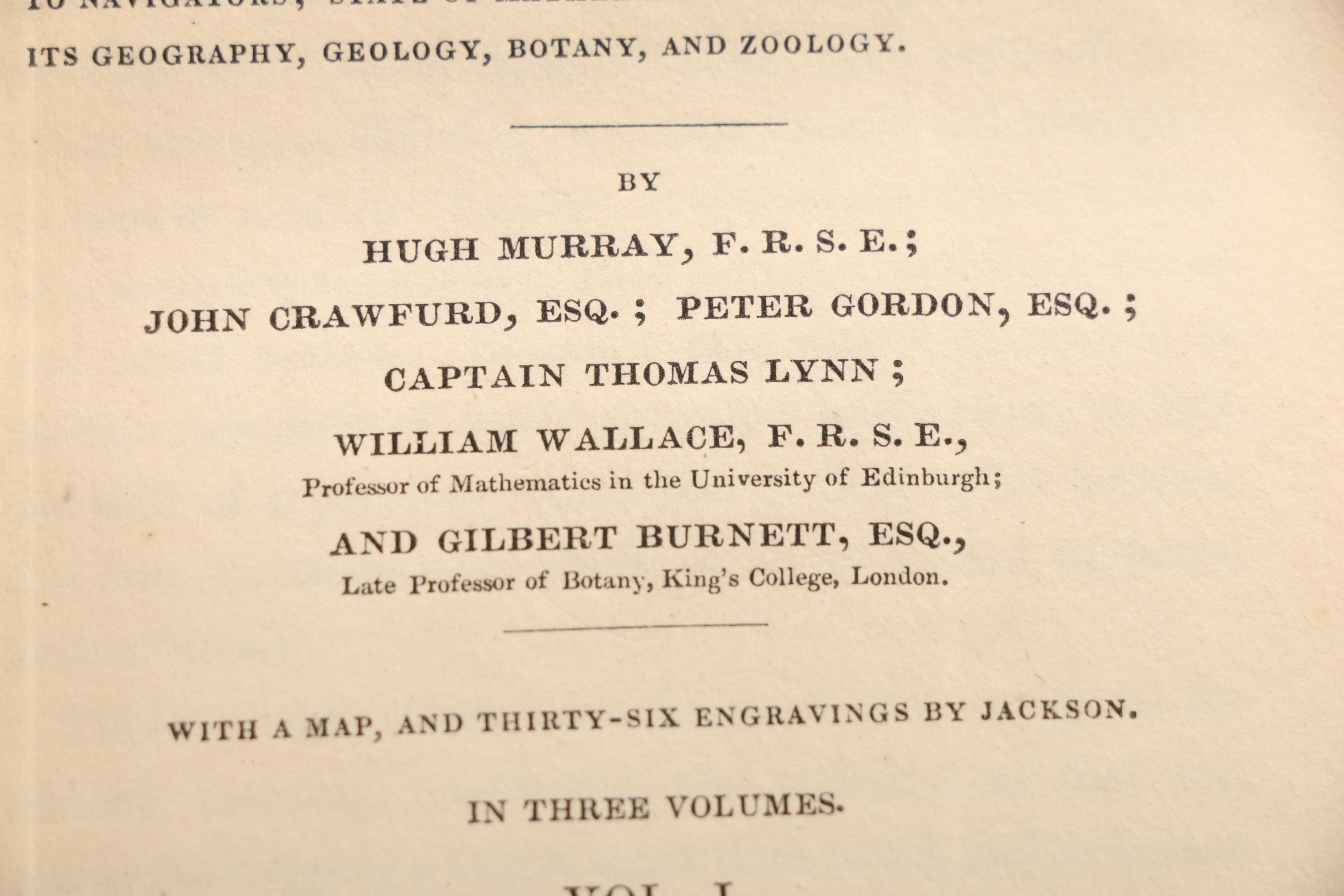 1836 Three Volume "An Historical and Descriptive Account of China"