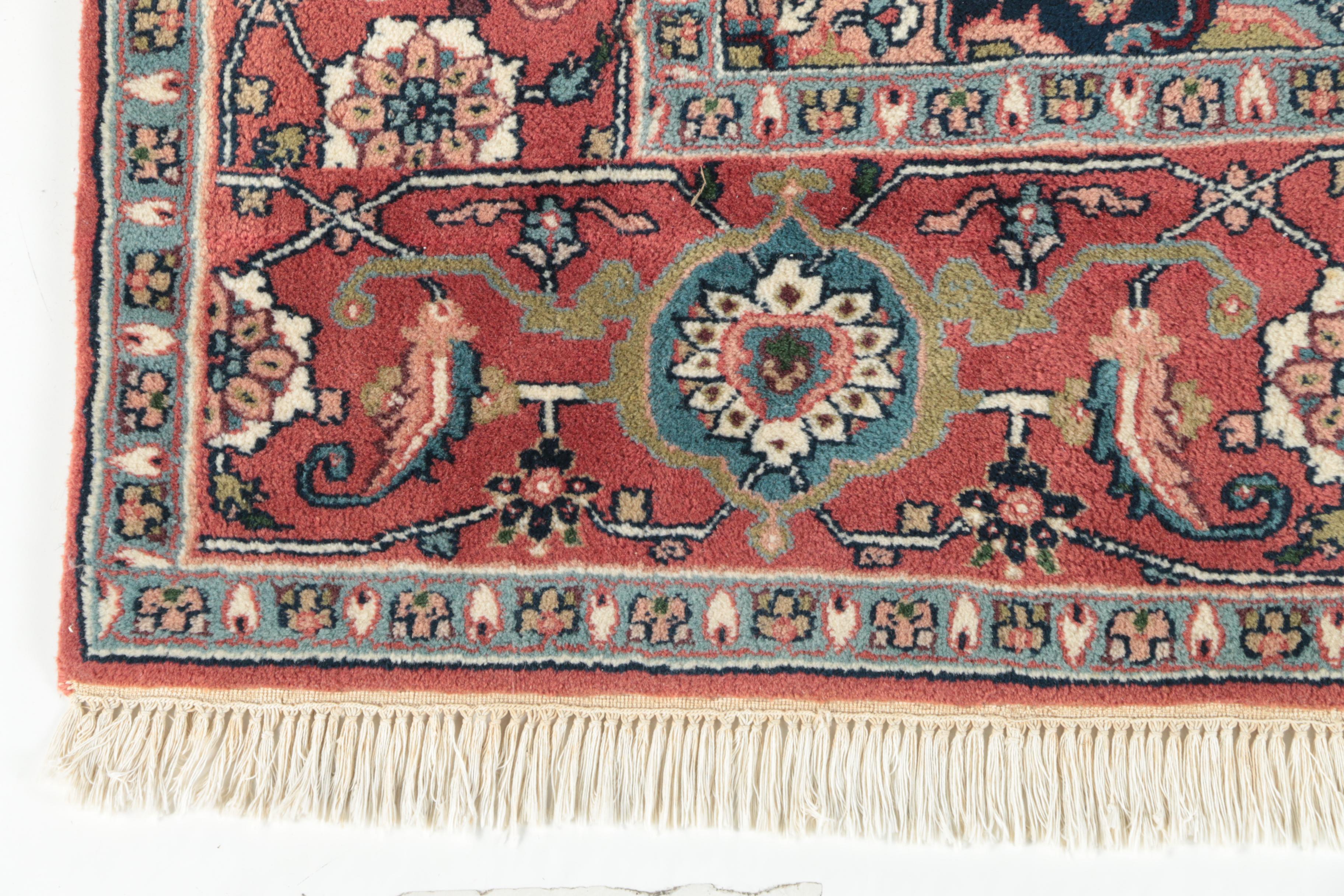 Hand-knotted Persian Heriz Area Rug