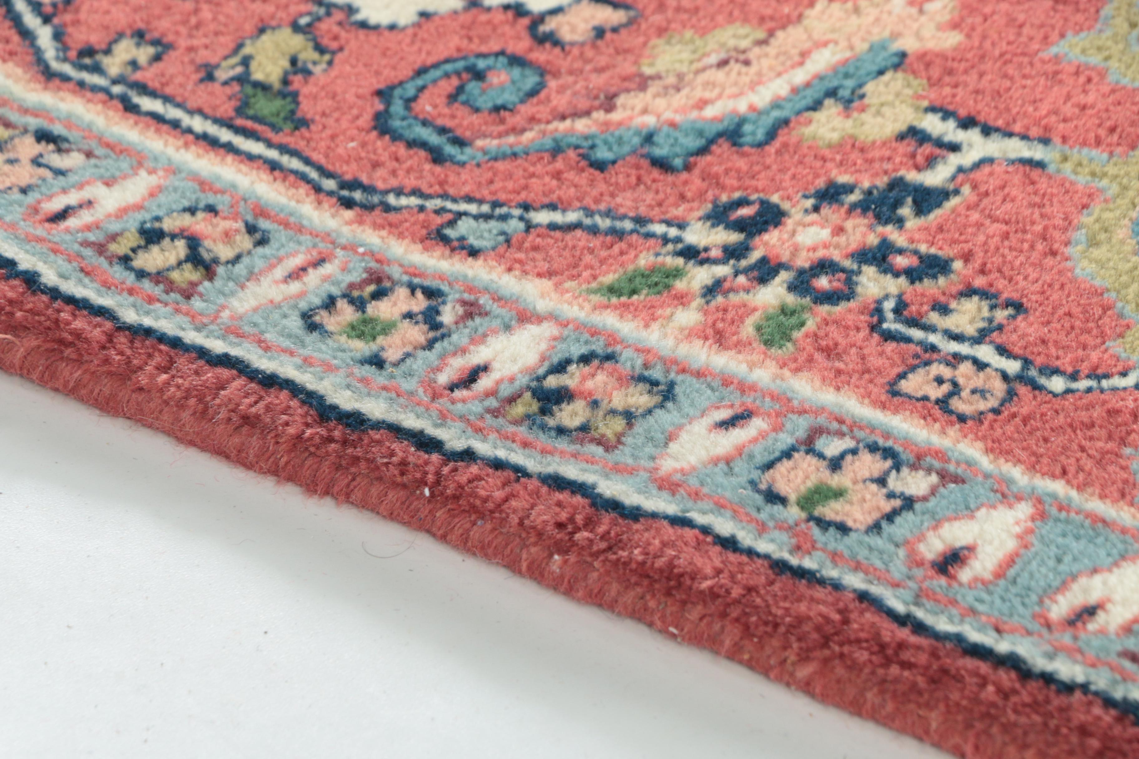 Hand-knotted Persian Heriz Area Rug