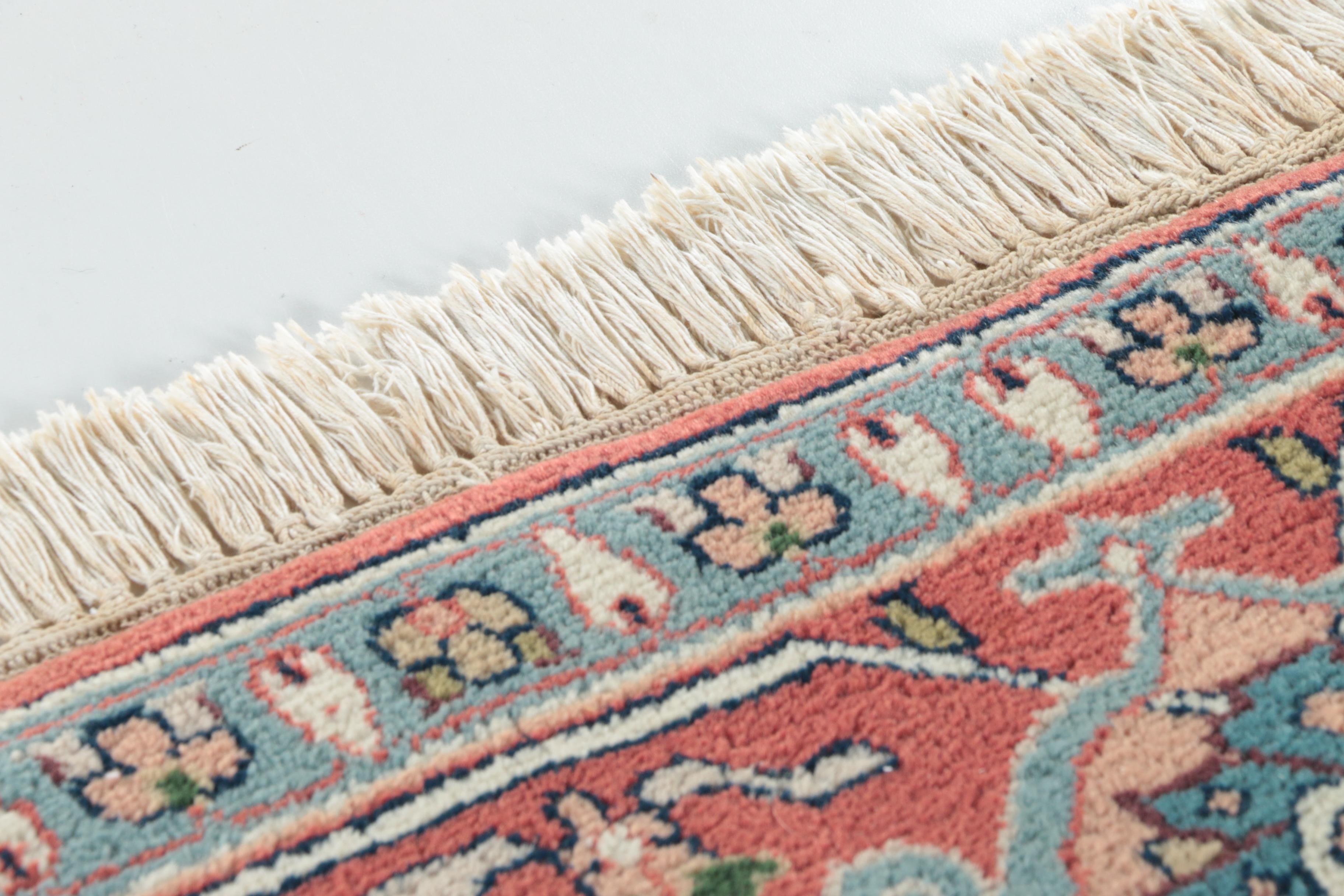 Hand-knotted Persian Heriz Area Rug