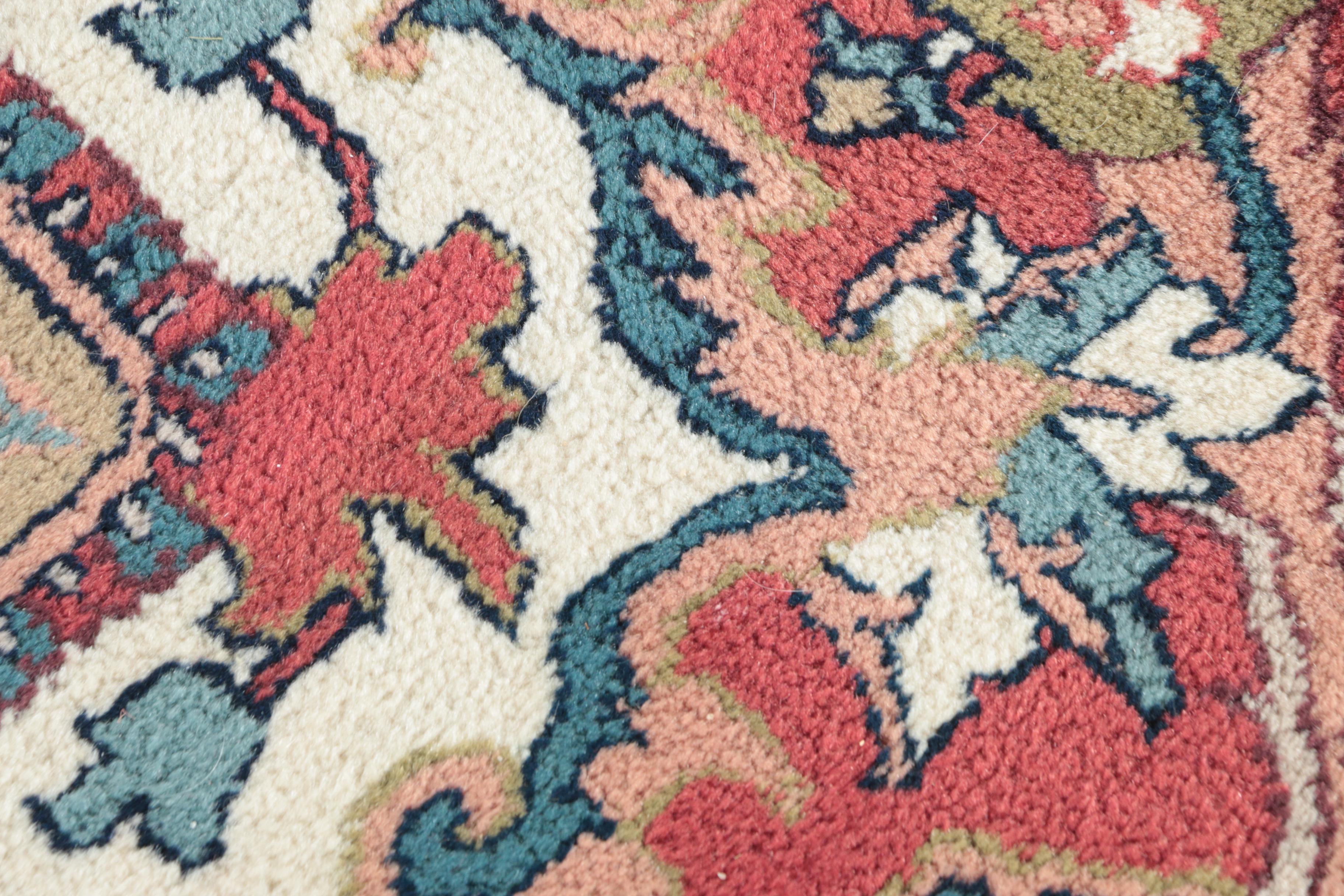 Hand-knotted Persian Heriz Area Rug