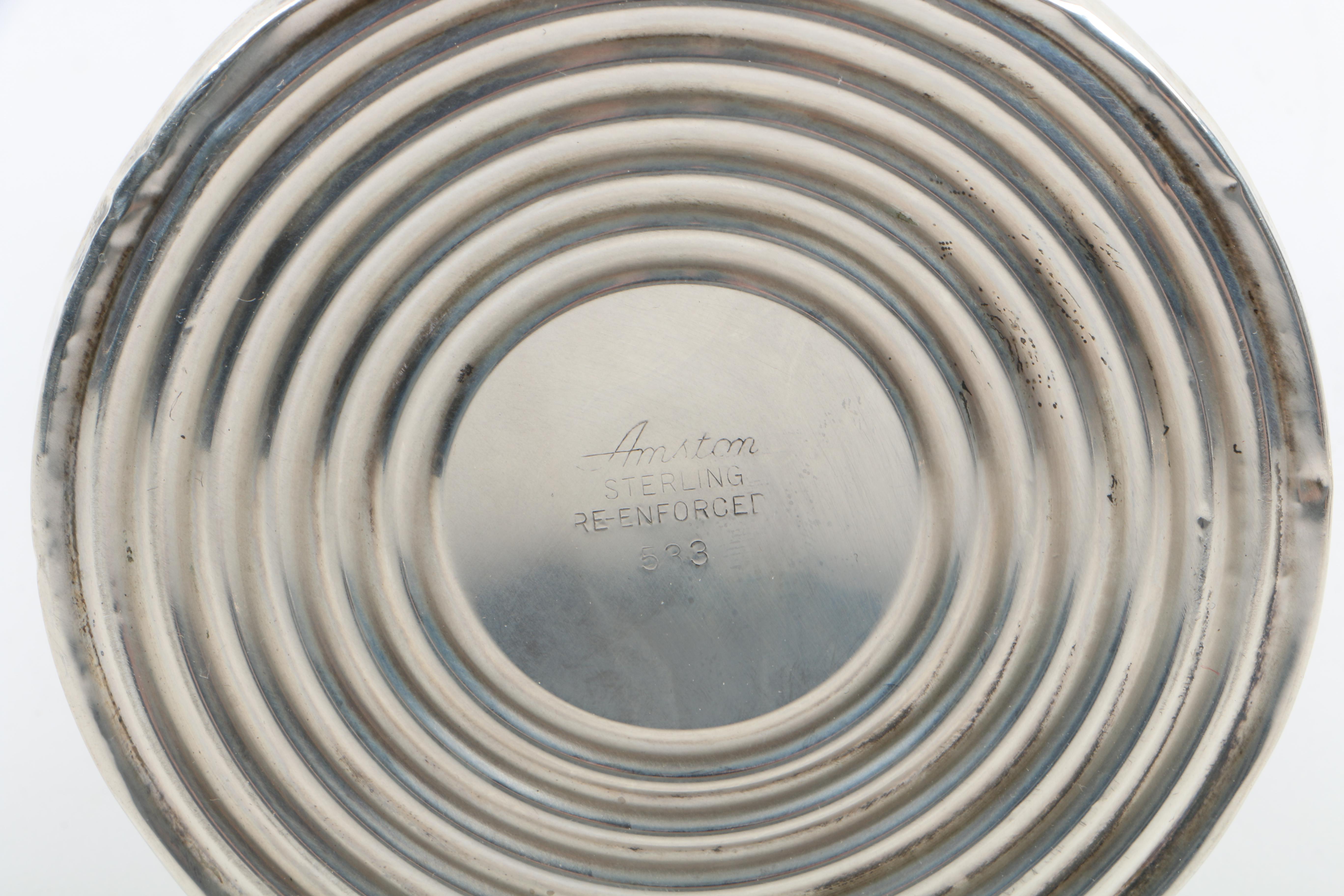 Amston Silver Co. Weighted Sterling Silver Candleholders