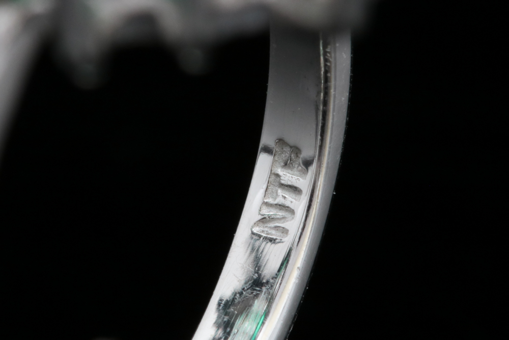 Sterling Silver, Green and White Quartz Doublet Ring