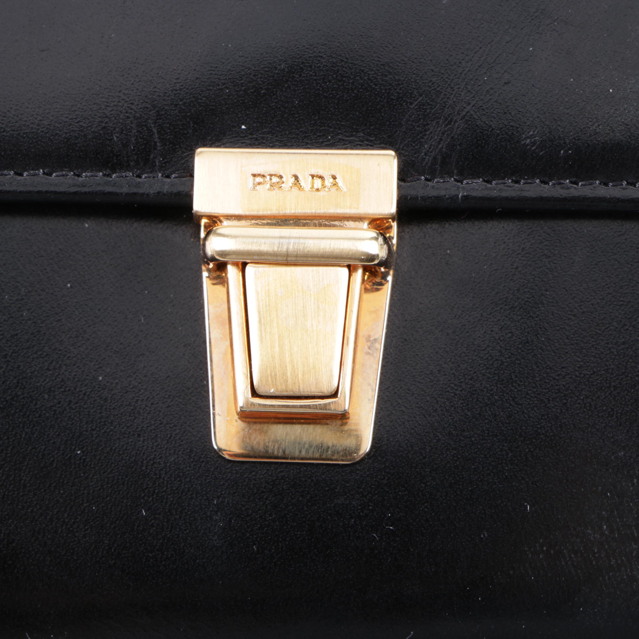Prada Black Leather Wallet