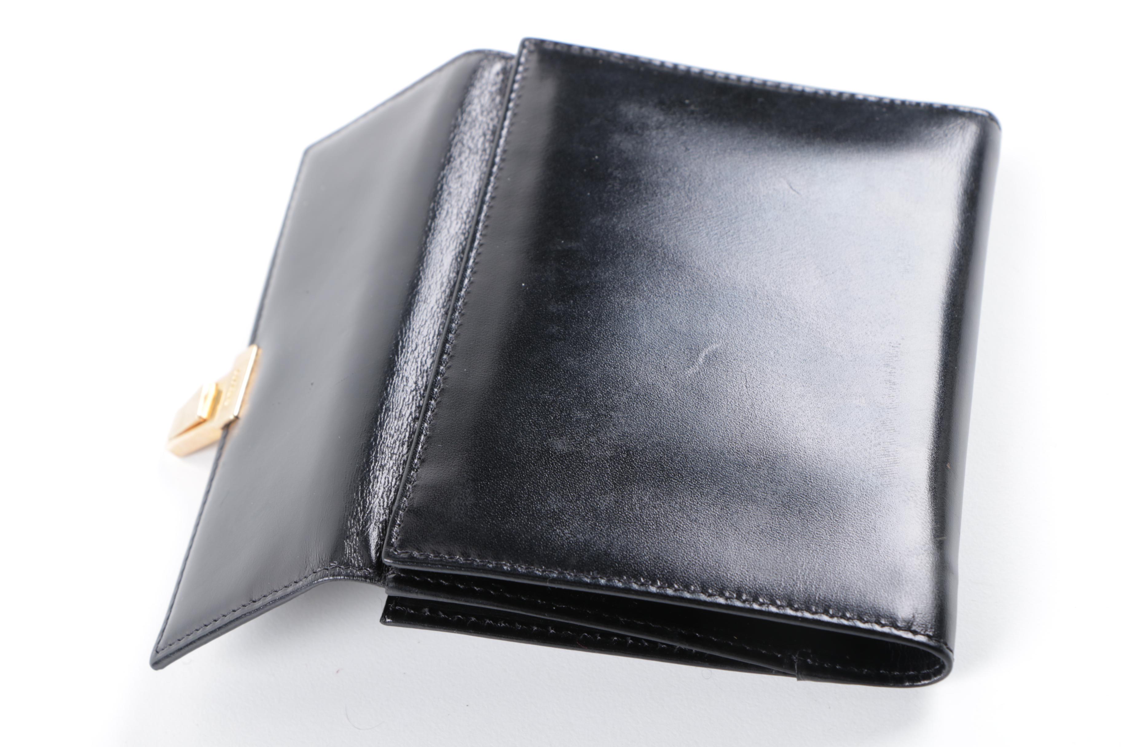 Prada Black Leather Wallet