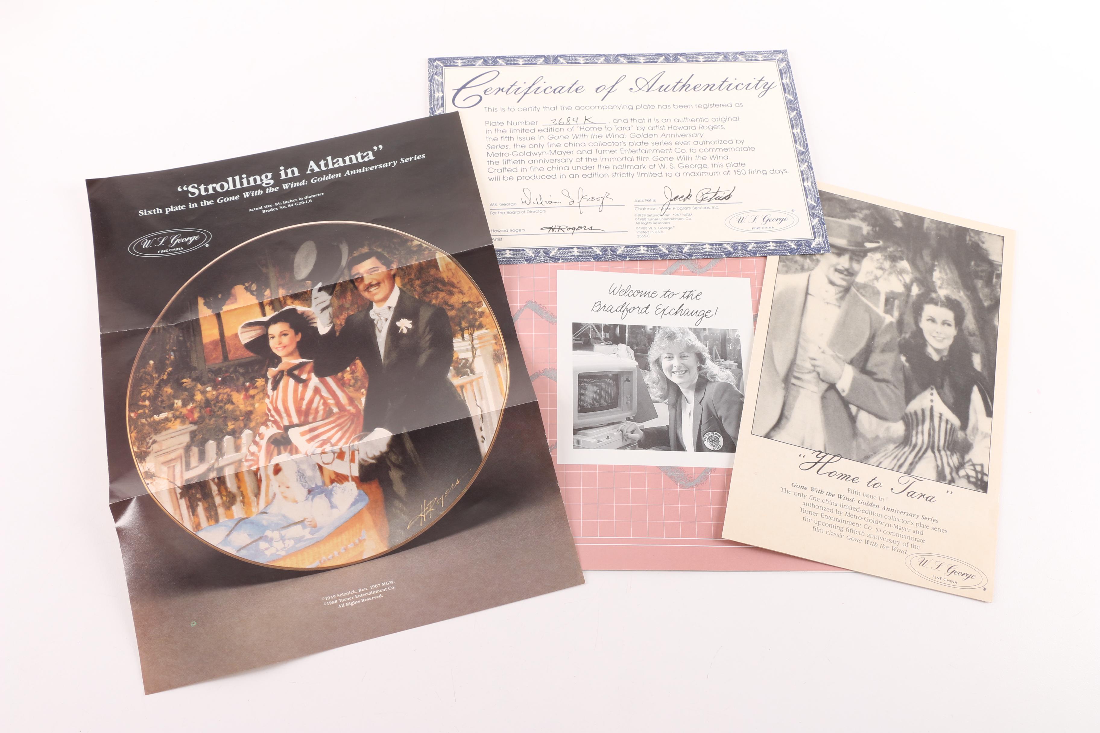 Vintage Knowles "Gone with the Wind" and "The King and I" Collector Plates