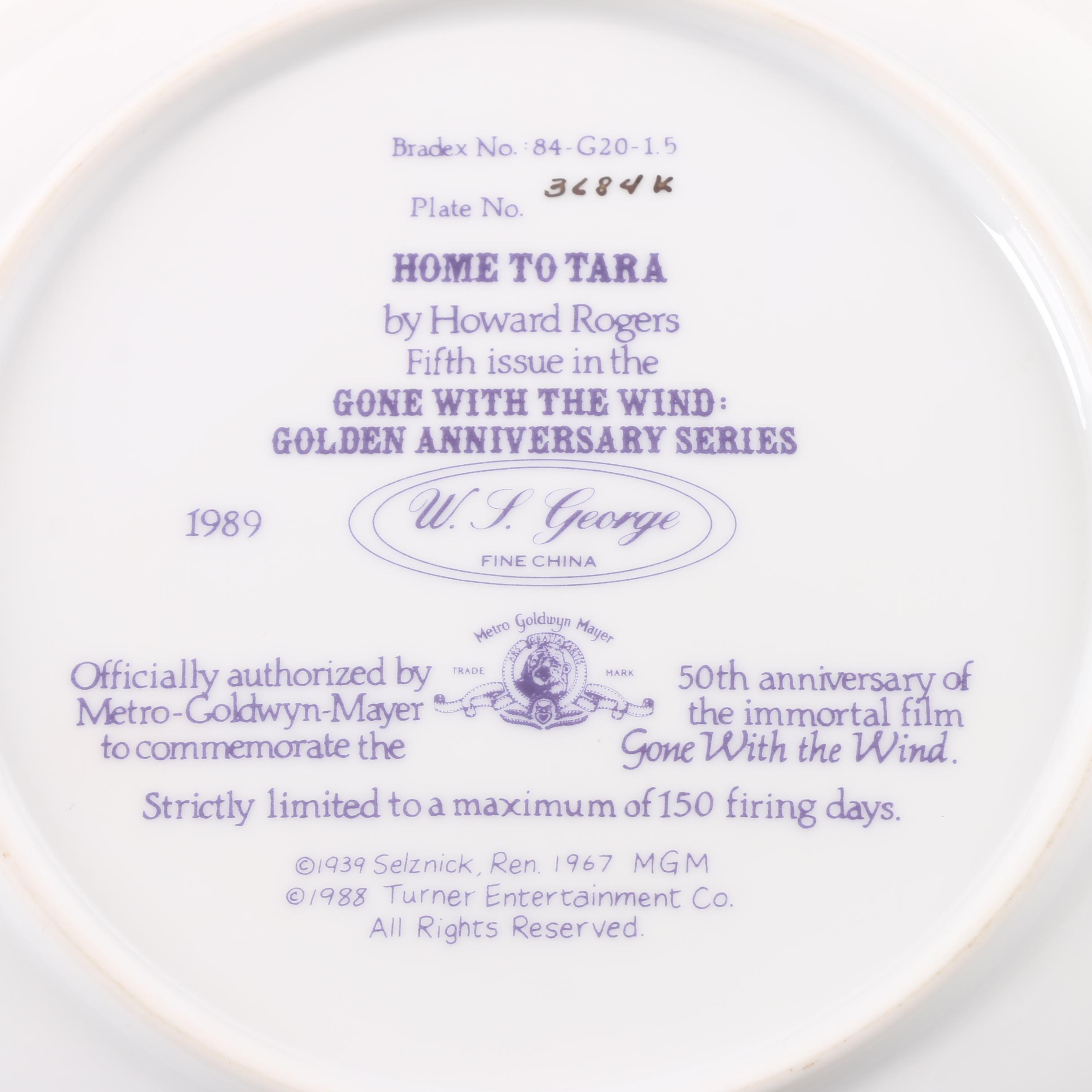 Vintage Knowles "Gone with the Wind" and "The King and I" Collector Plates