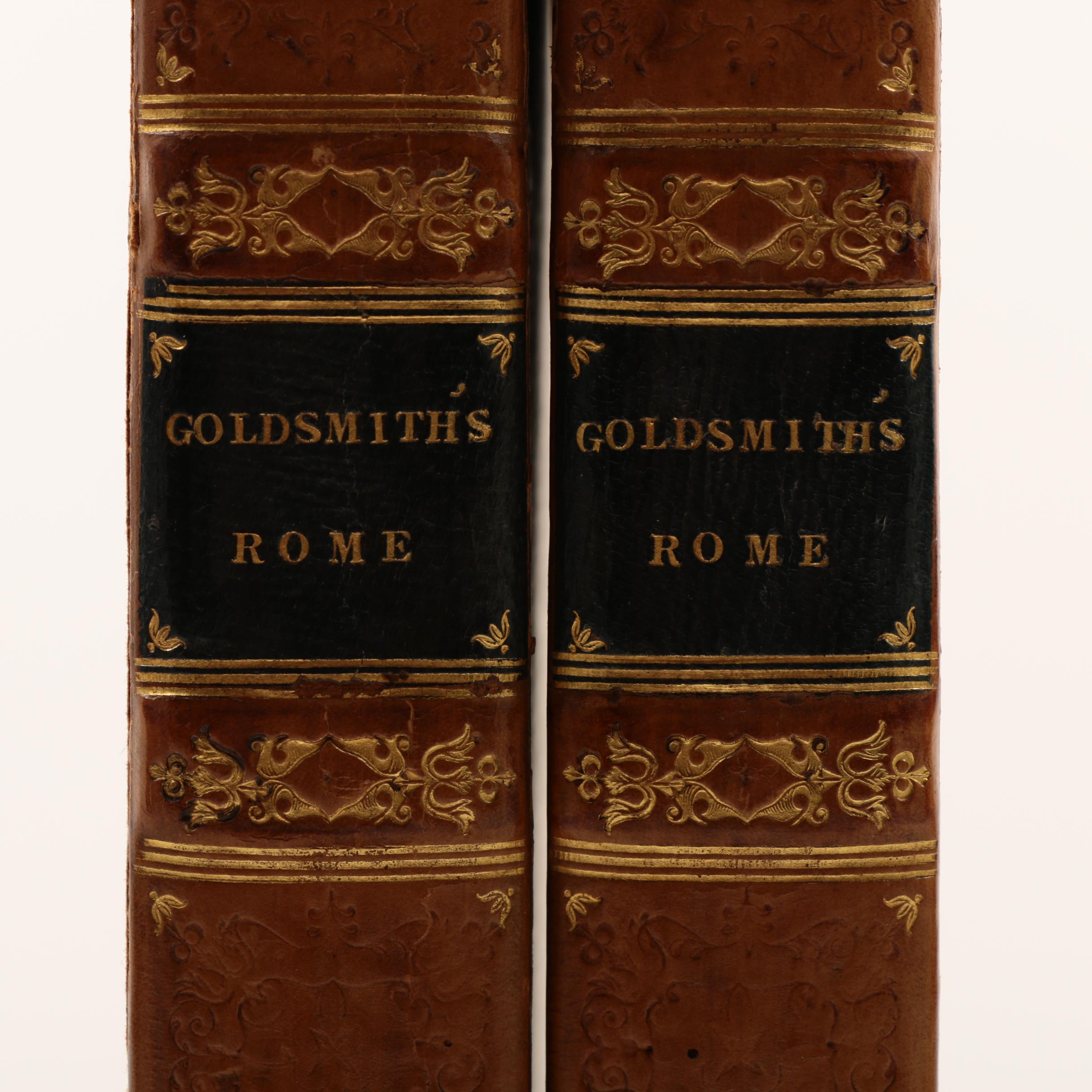1812 "The History of Rome" by Oliver Goldsmith in Two Volumes
