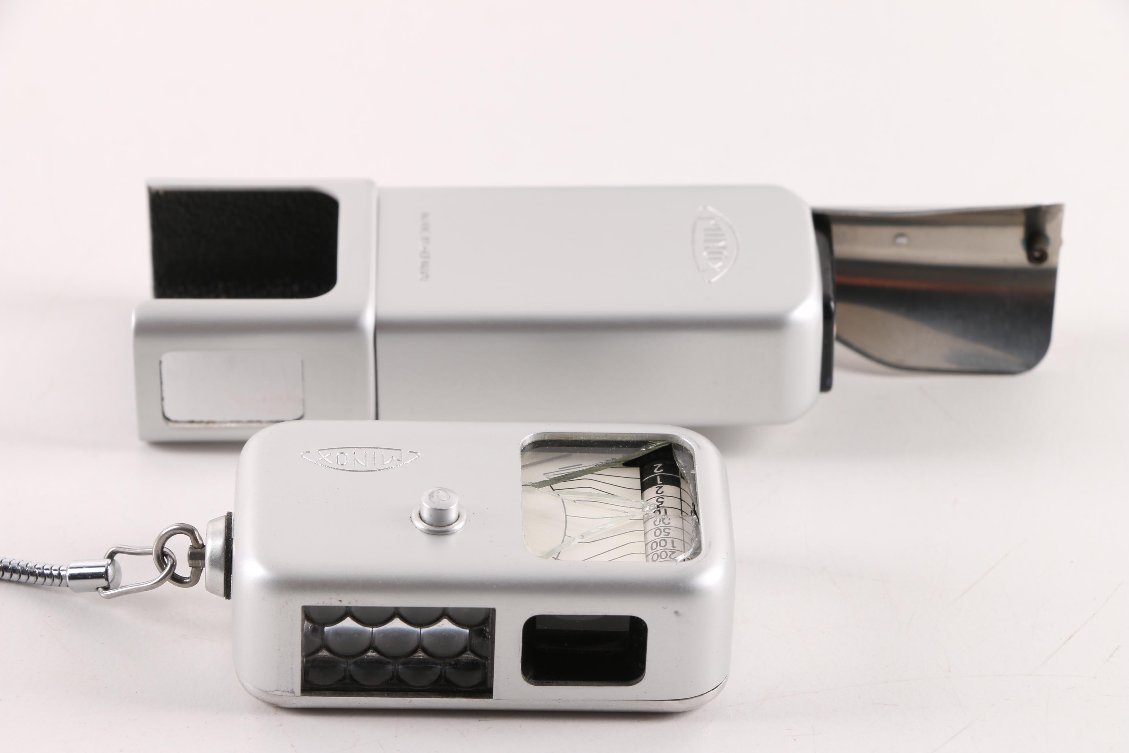 Vintage Minox Subminiature Spy Cameras with Accessories and Cases