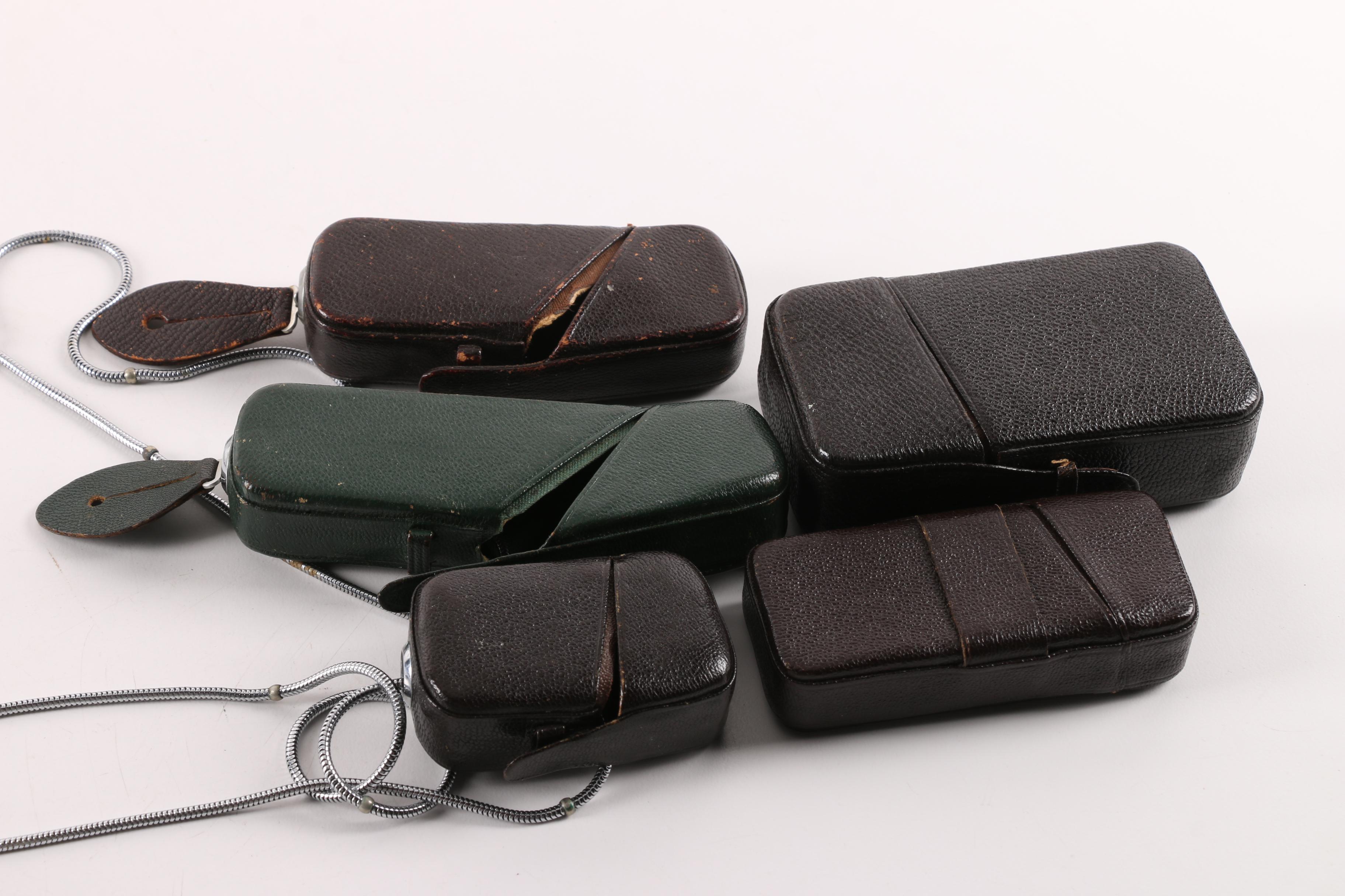 Vintage Minox Subminiature Spy Cameras with Accessories and Cases