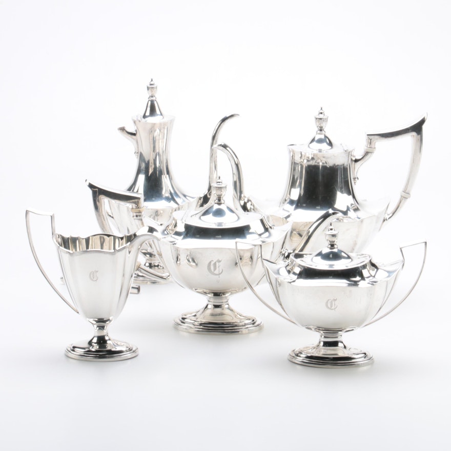 Gorham "Plymouth" Sterling Silver Coffee and Tea Service