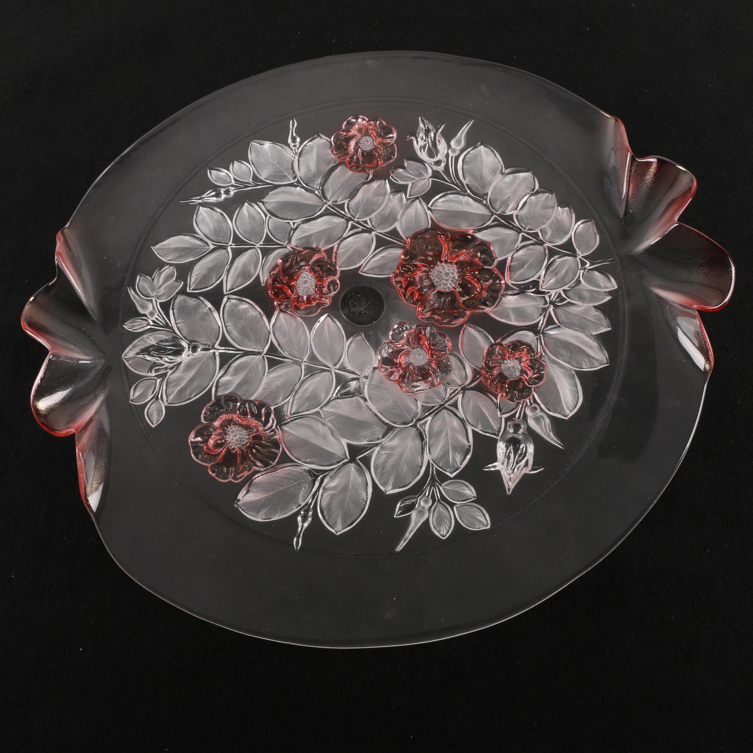 Vintage Mikasa "Rosella" Crystal Cake Stand