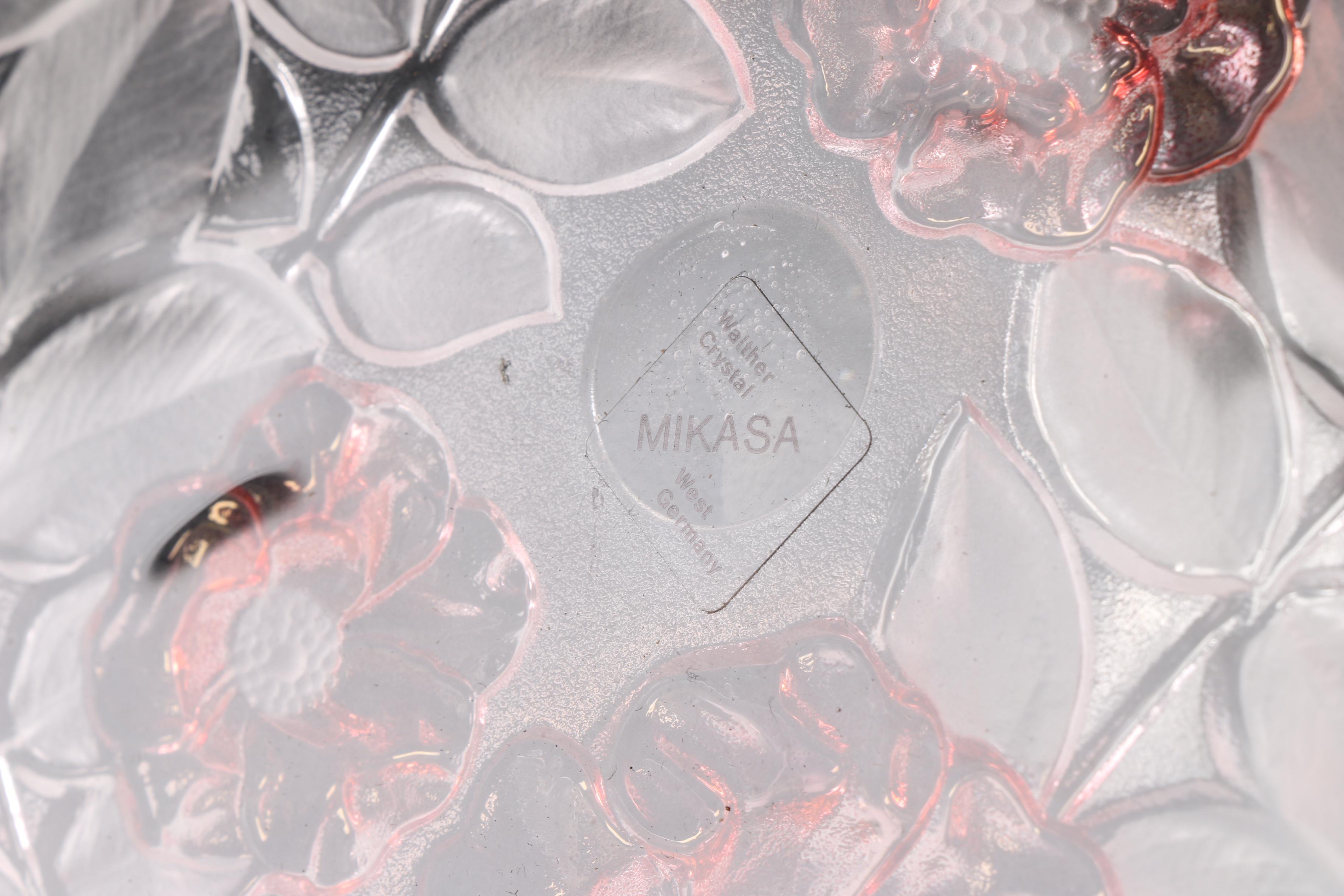 Vintage Mikasa "Rosella" Crystal Cake Stand