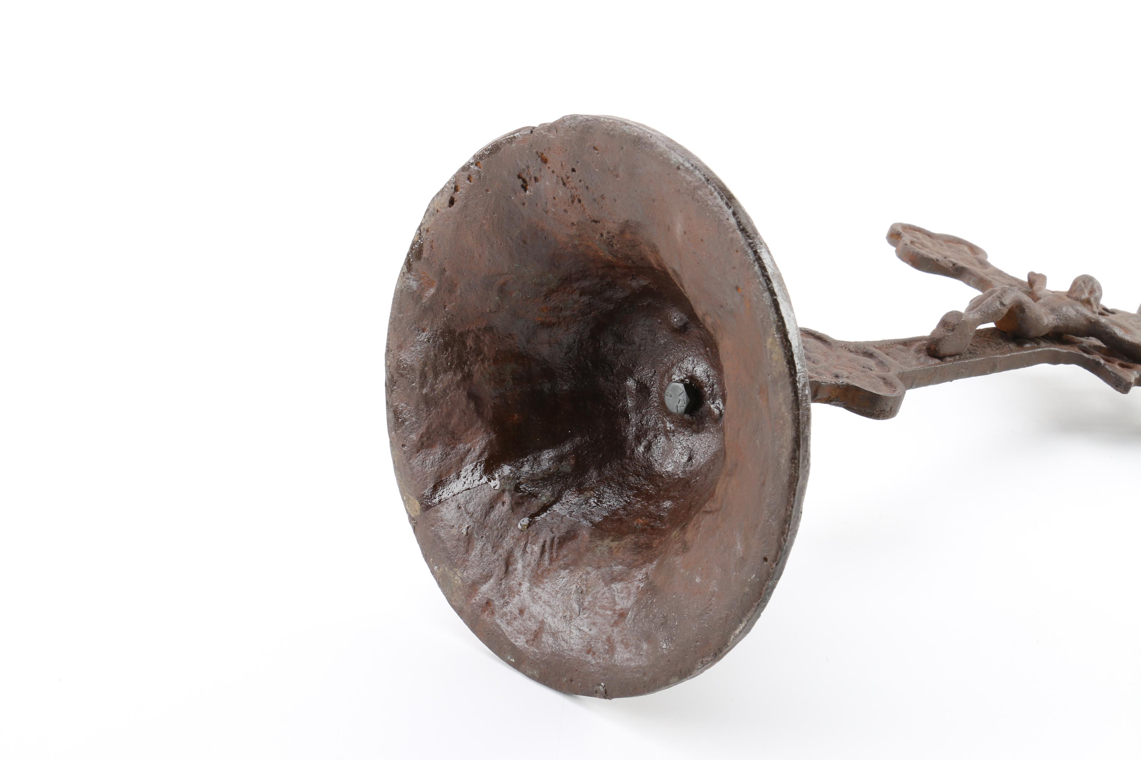 Antique Cast Metal Standing Crucifixes