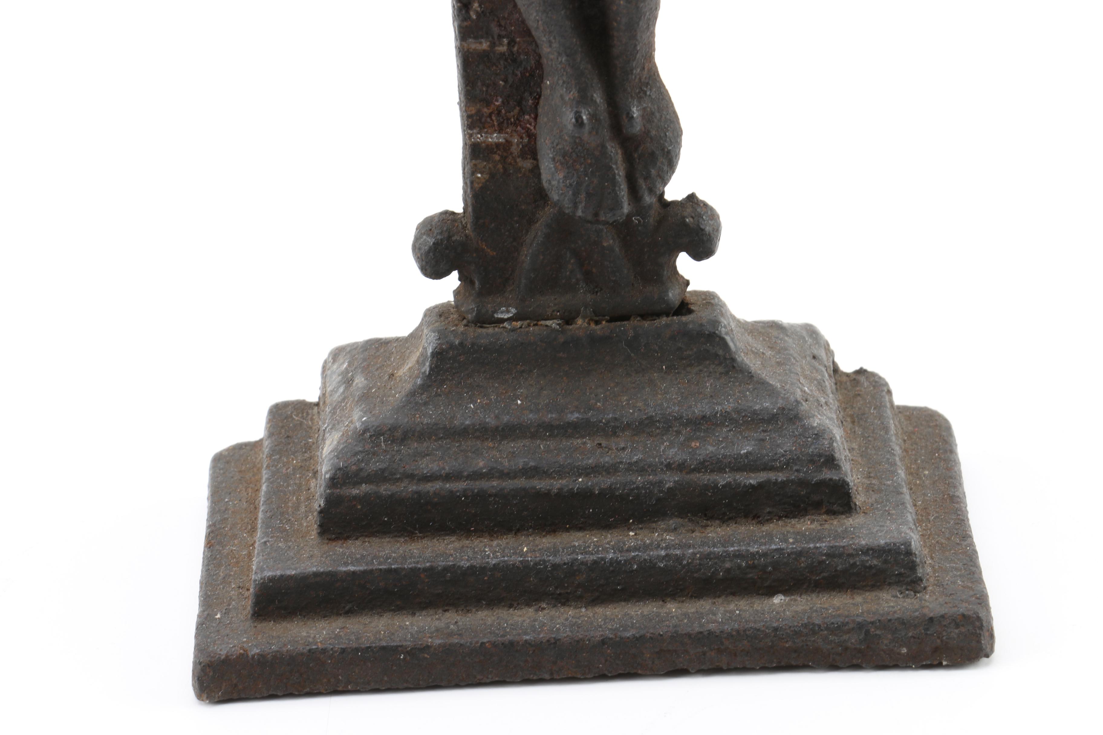 Antique Cast Metal Standing Crucifixes