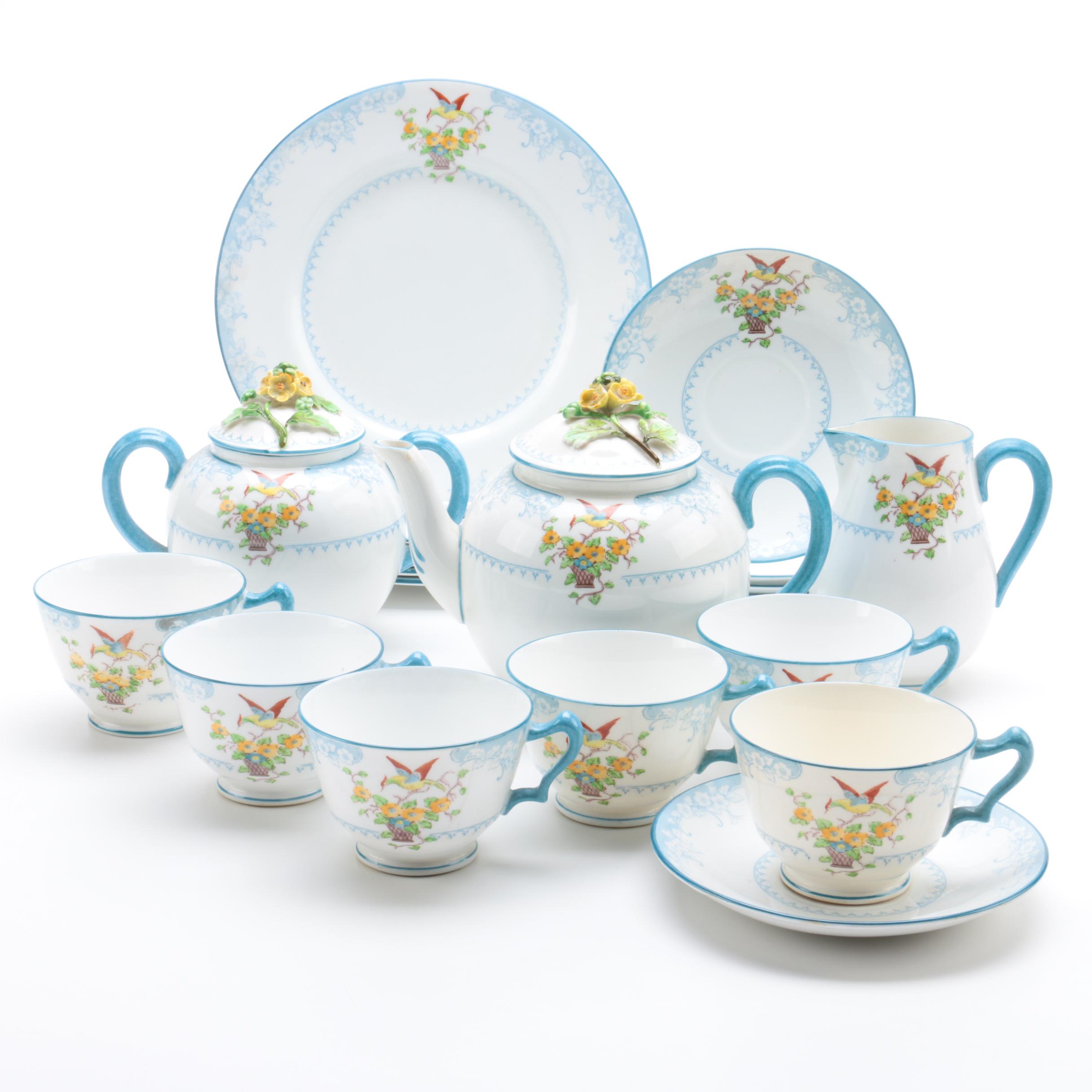 Vintage Crown Staffordshire Porcelain Tea Service ca. 1906-29