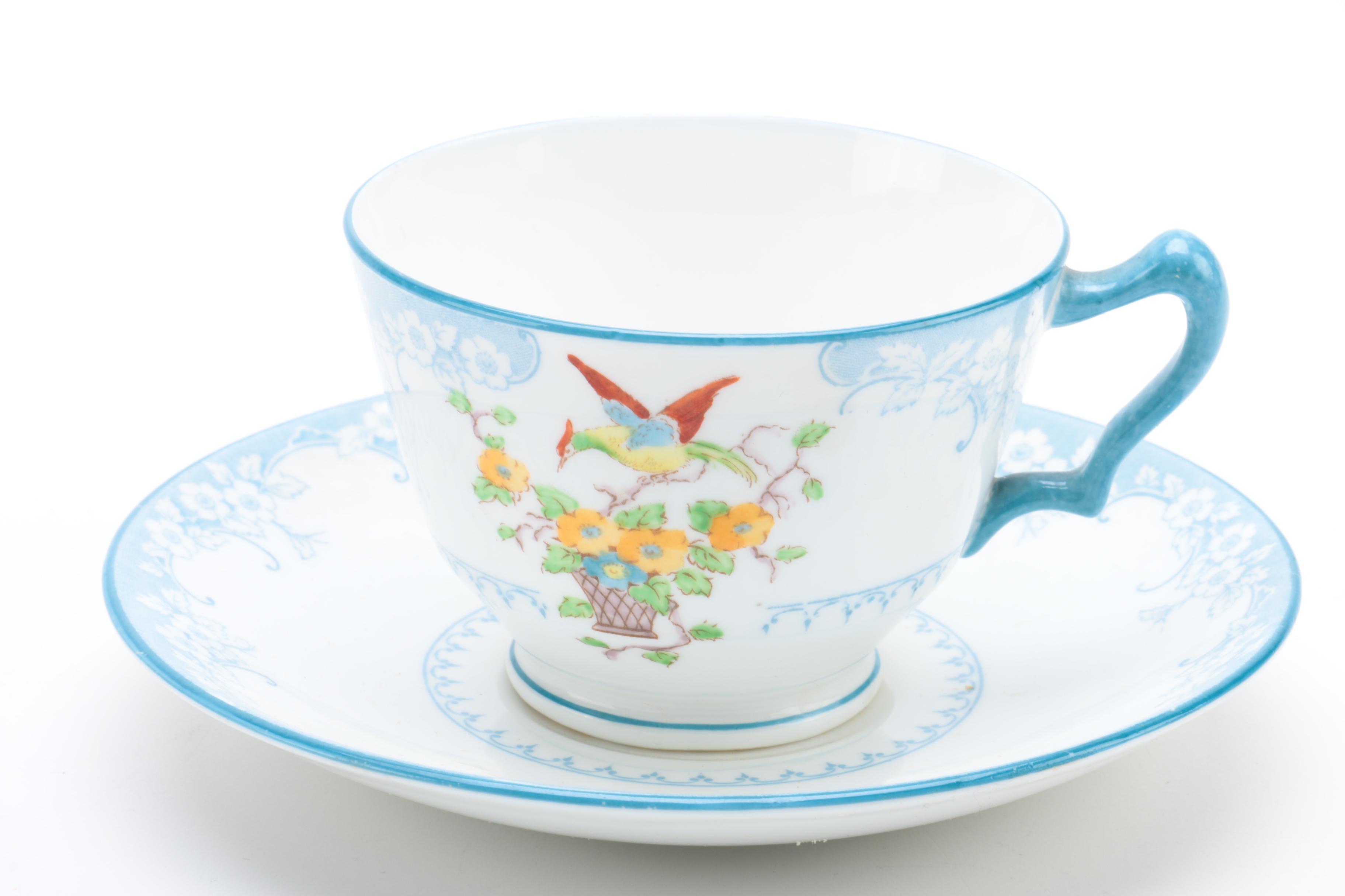 Vintage Crown Staffordshire Porcelain Tea Service ca. 1906-29