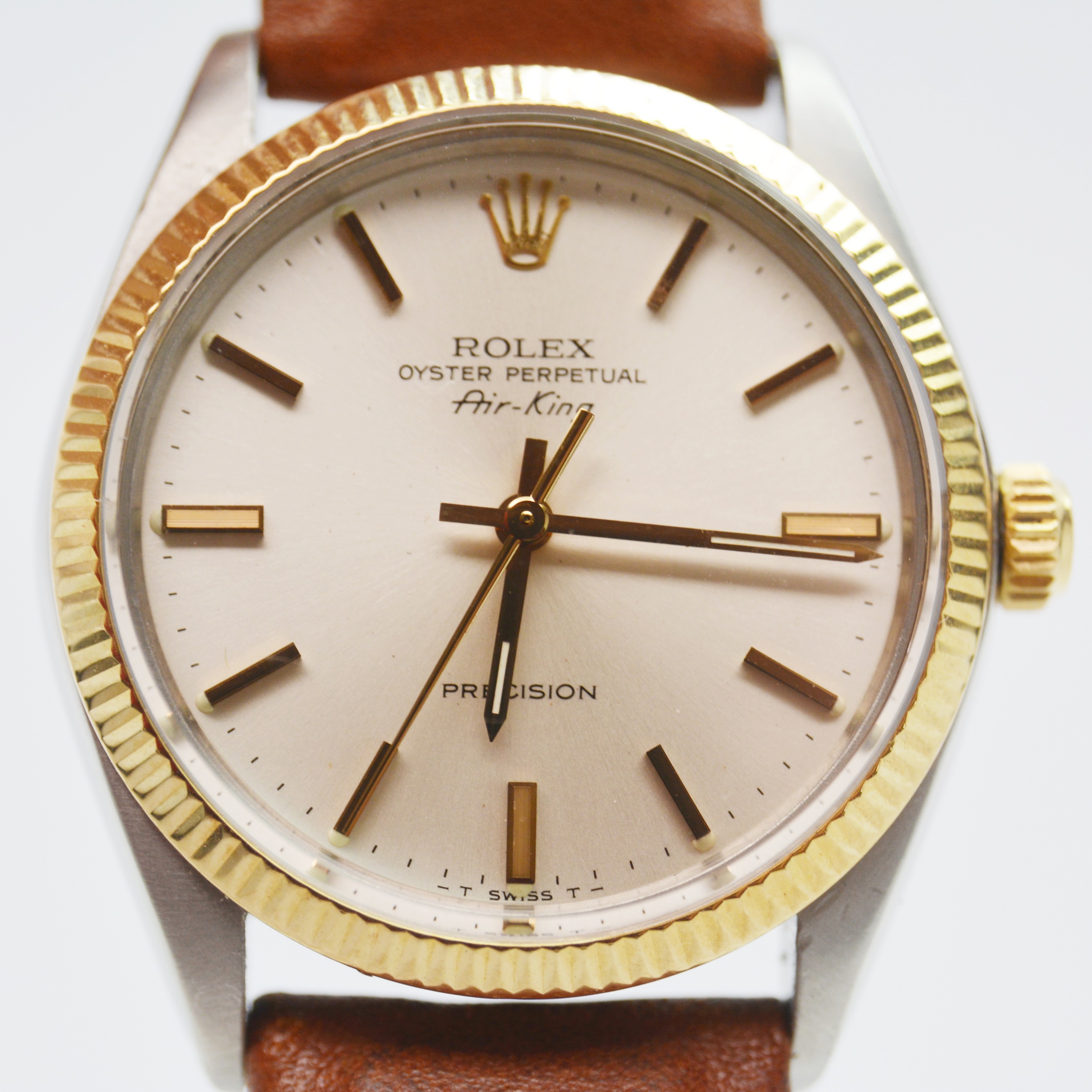 Rolex 14K Yellow Gold Oyster Perpetual Air-King Precision Watch