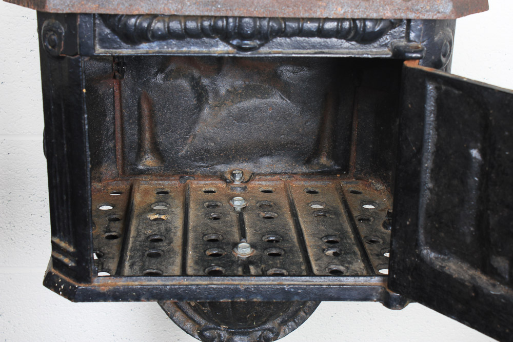 Victorian Style Cast Iron Pedestal Mailbox